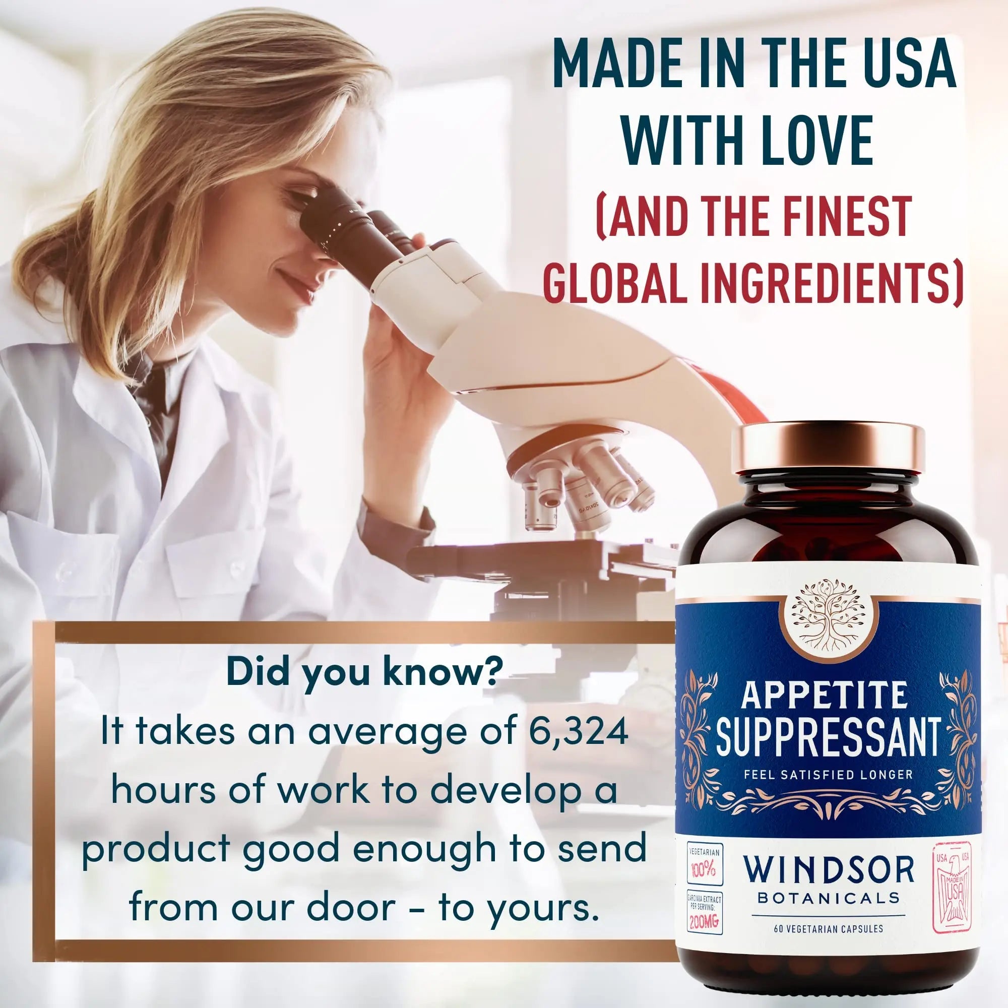 Appetite Suppressant for Weight Loss - Garcinia Cambogia, Glucomannan Appetite Control WINDSOR BOTANICALS Au supplements