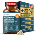 Natural Chelated Magnesium Glycinate Sleep Aid - Melatonin-Free Sleep & Stress Relief with KSM-66 Ashwagandha, GABA, L-Theanine & Chamomile for Muscle Relaxation - Made in USA - 90 Capsules Facime Au supplements