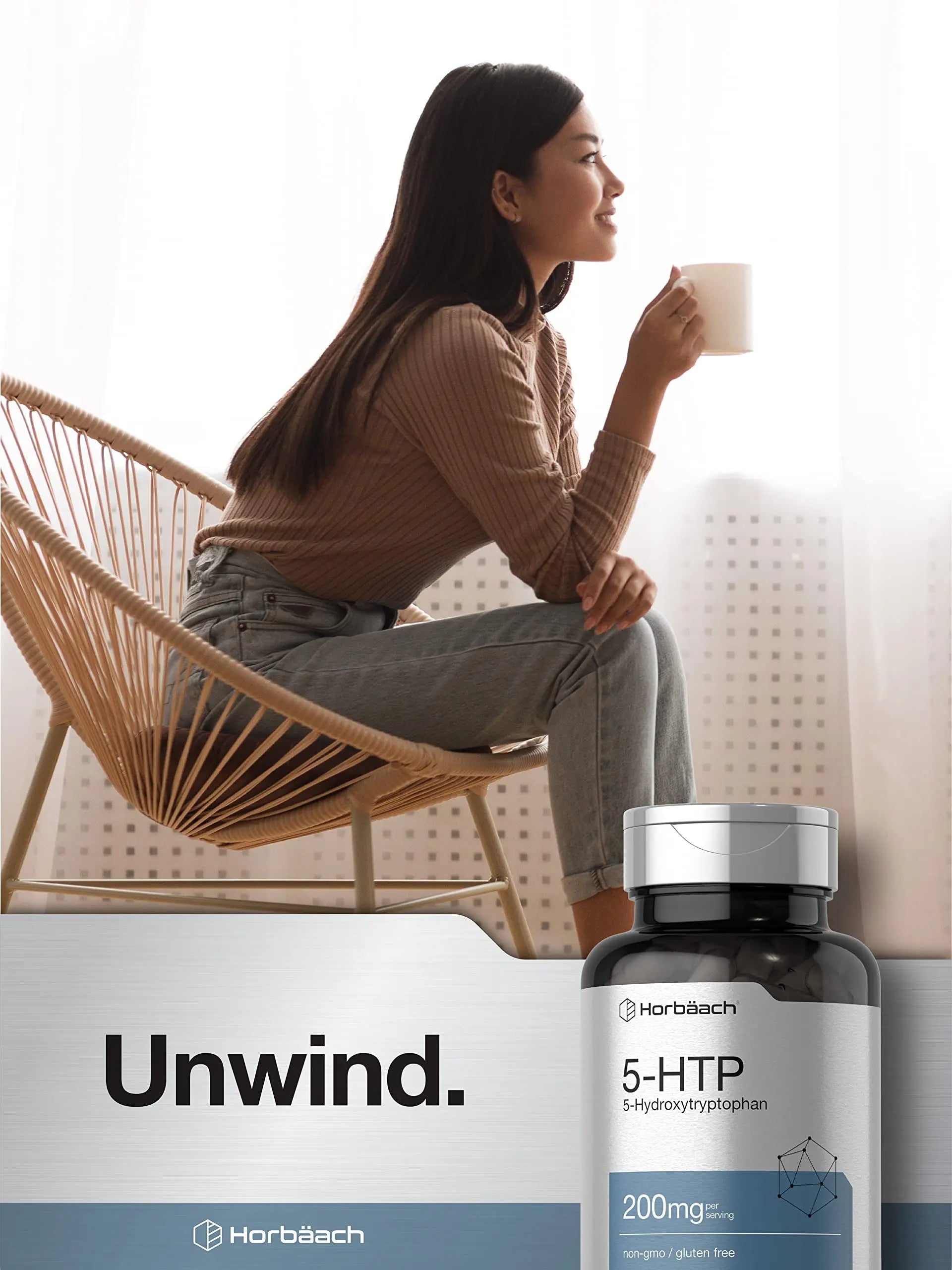 5HTP 200mg Capsules | 180 Capsules | Griffonia Simplicifolia | 5HTP Extra Strength Supple Horbäach Au supplements