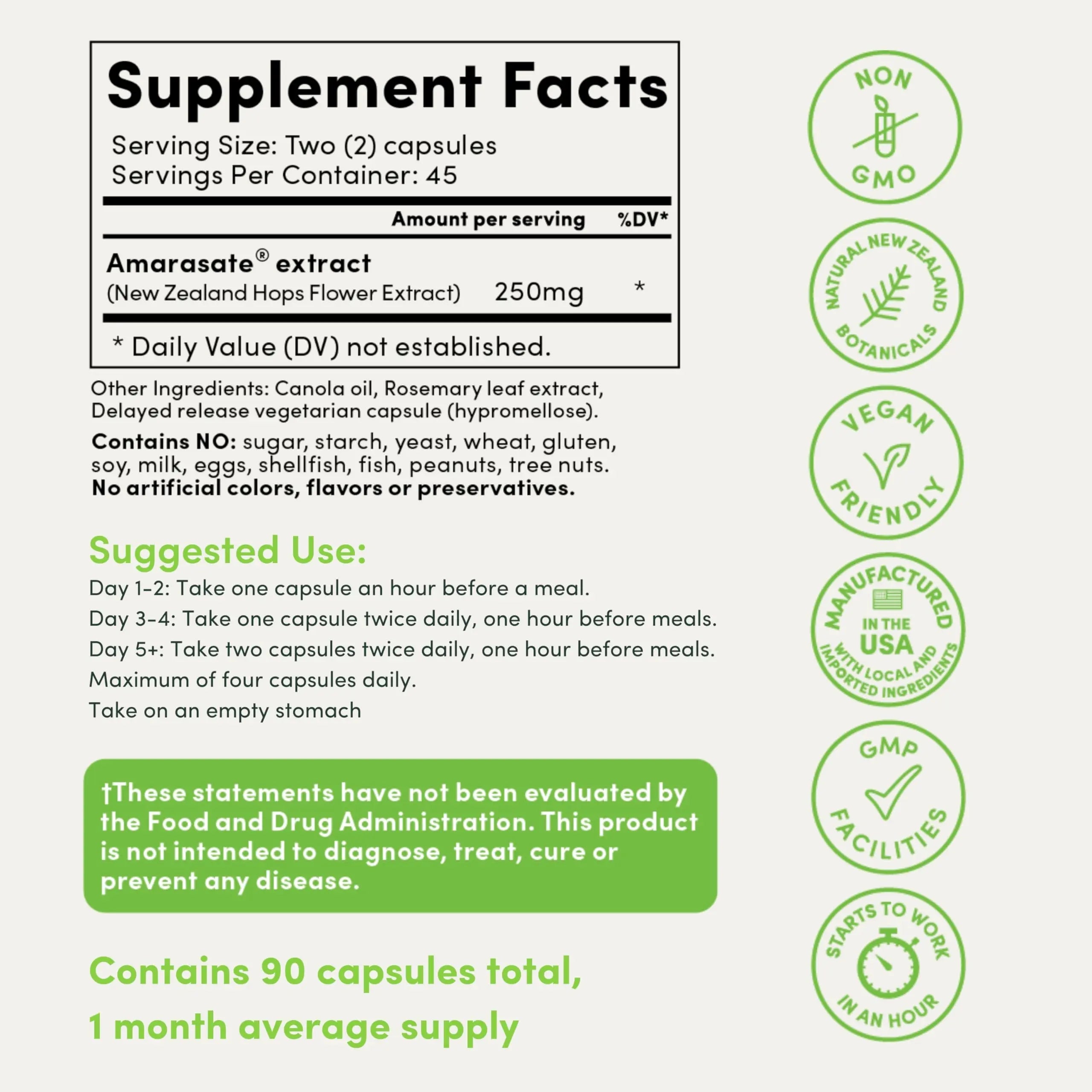 Calocurb Calorie Control Supplement, Natural GLP-1 Activator, 90 Count (1 Month Average Calocurb Au supplements