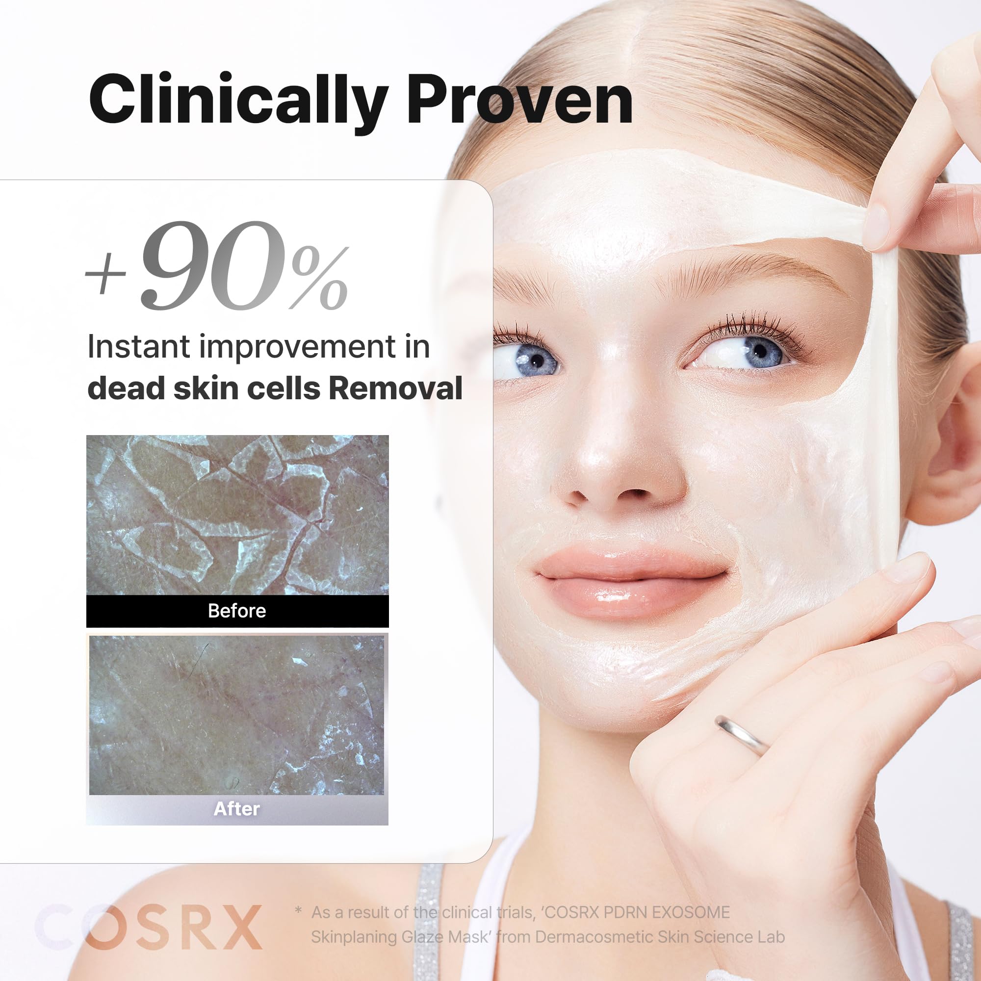 COSRX PDRN EXOSOME Glaze Wrapping Mask with SALMON DNA PDRN, Easy Peel-Off Overnight Mask for Glass Skin, Firmness