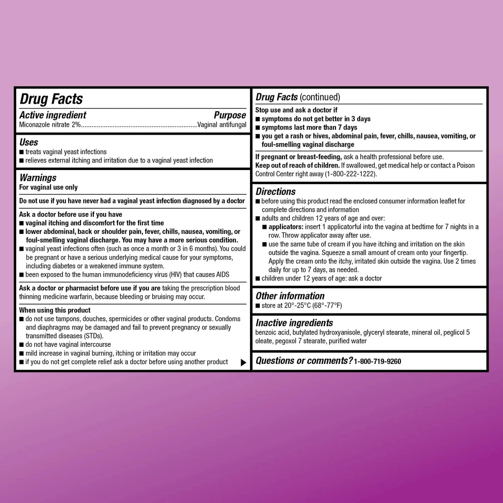 Amazon Basic Care Miconazole 7, Miconazole Nitrate Vaginal Cream 2 Percent, 7-Day Yeast Infection Amazon Basic Care Au supplements