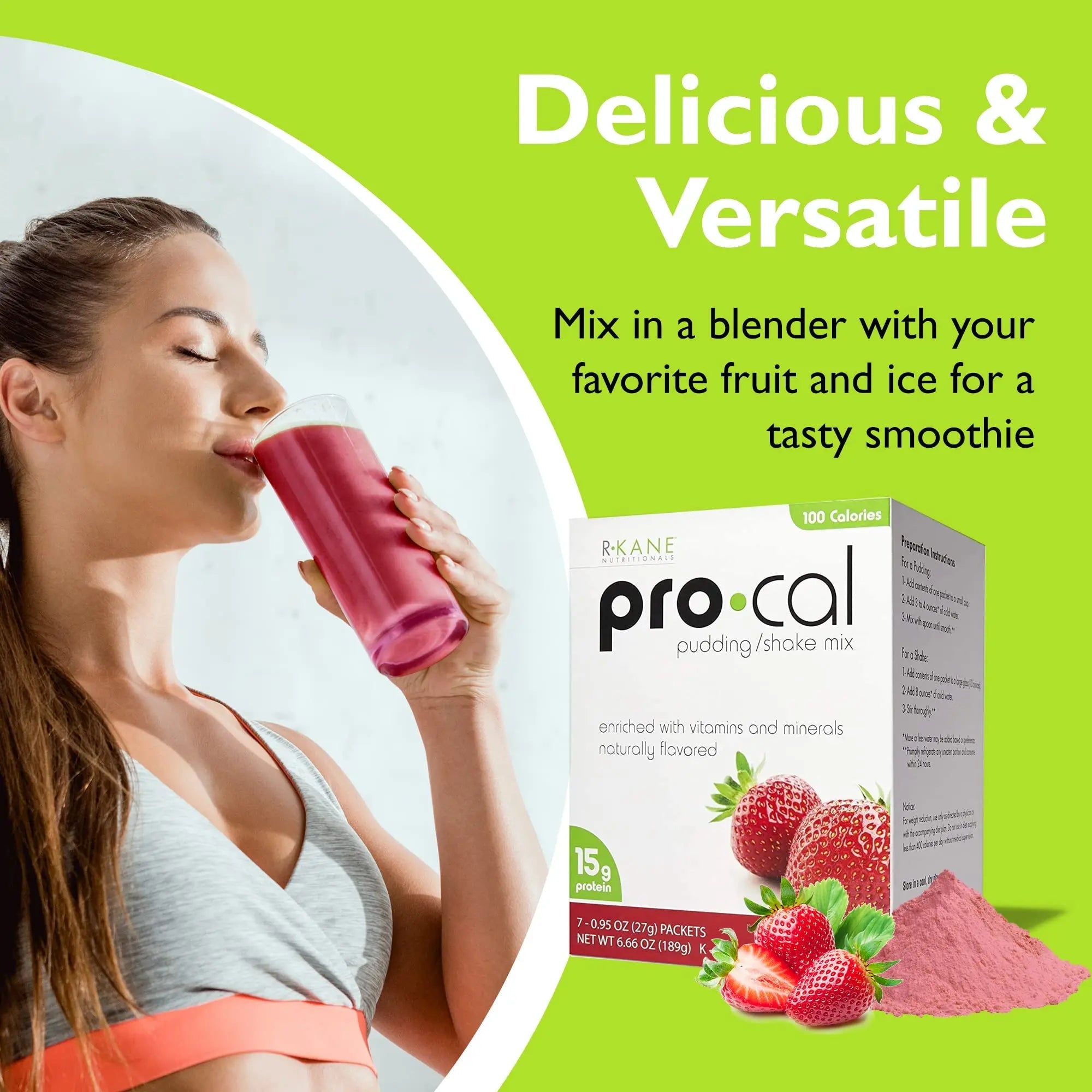 R-Kane Nutritionals Pro-Cal Pudding/Shake Mix, Low Calorie Protein Shake Powder R-Kane Nutritionals Au supplements
