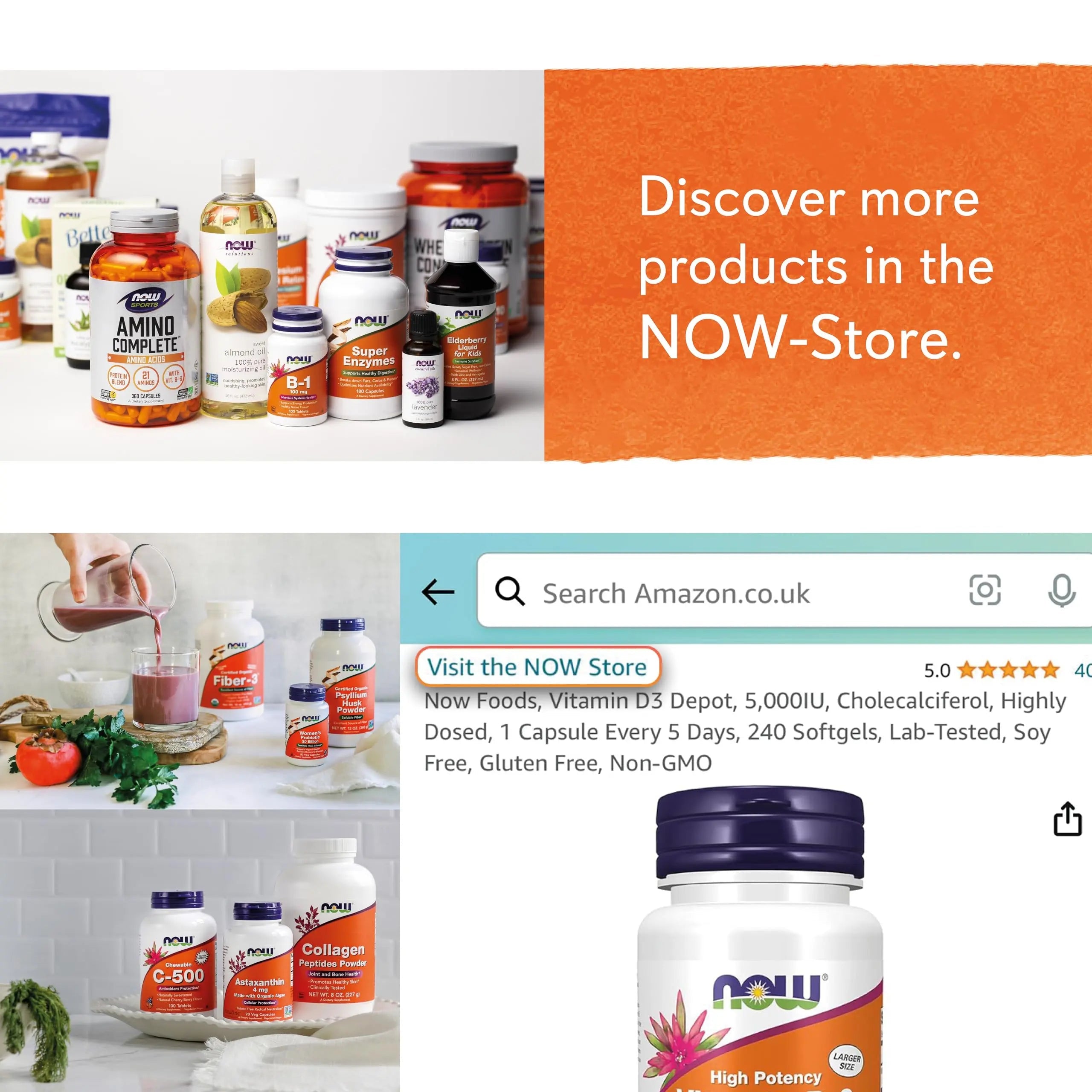 Now Foods, BioCell Collagen, Hydrolysed Collagen Type II, 120 Capsules, Gluten NOW Au supplements