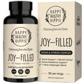 Joy-Filled Mood Support Supplement - 7 Herb Complex + St. Johns Wort | Stress Relief – Helps Calm The Mind & Body | 100% Plant-Based Happy Pills