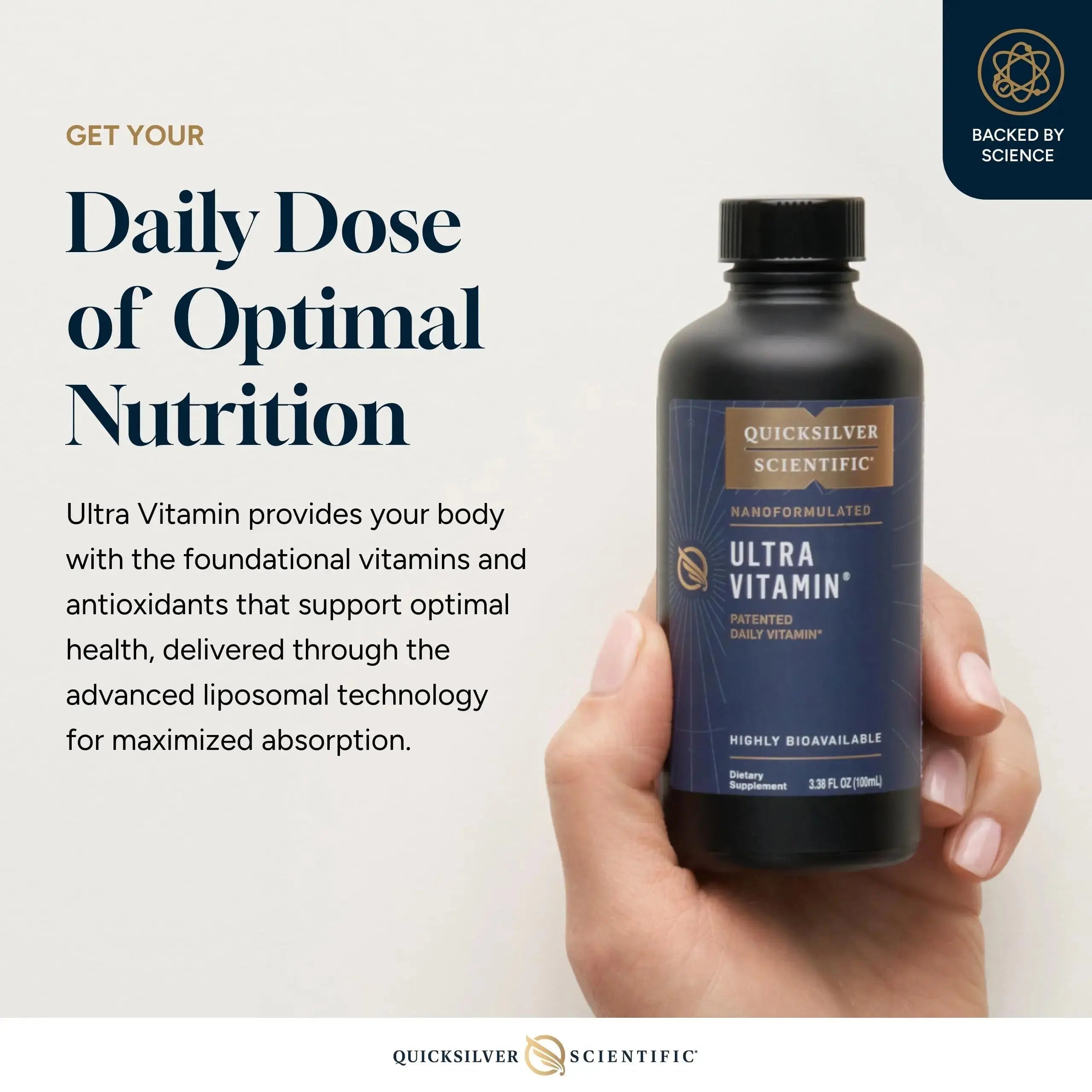 Quicksilver Scientific Liposomal Ultra Vitamin - Liquid Multivitamin & Antioxidant Supplement for Energy, Liver Health & Brain Support Quicksilver Scientific Au supplements