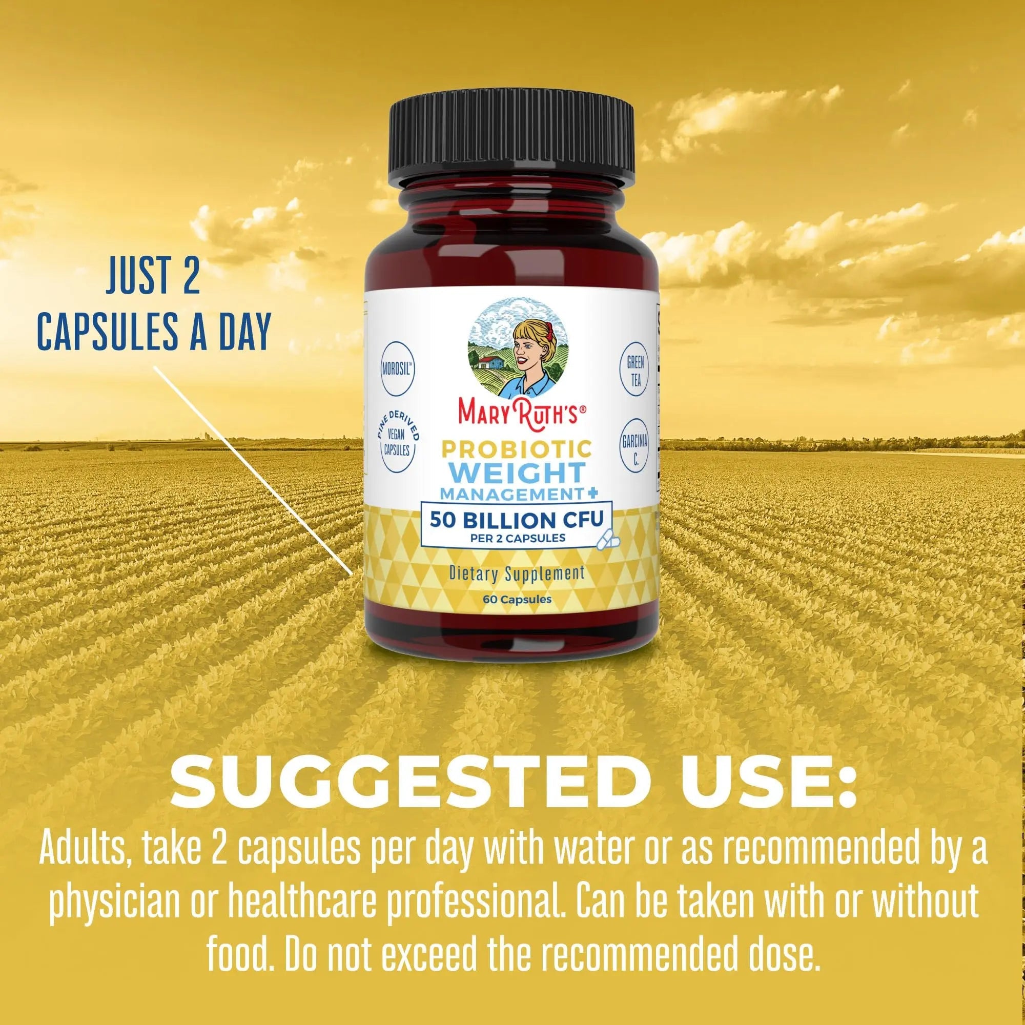MaryRuth's Probiotics Capsule for Women & Men | Weight Management | Digestive & Gut Health MaryRuth Organics Au supplements