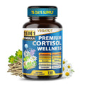 VEGATOT Organic Cortisol Wellness Complex 15-in-1 Formula with Magnesium Ashwagandha St. John's Wort Valerian Rhodiola Rosea Passionflower Chamomile VEGATOT Au supplements