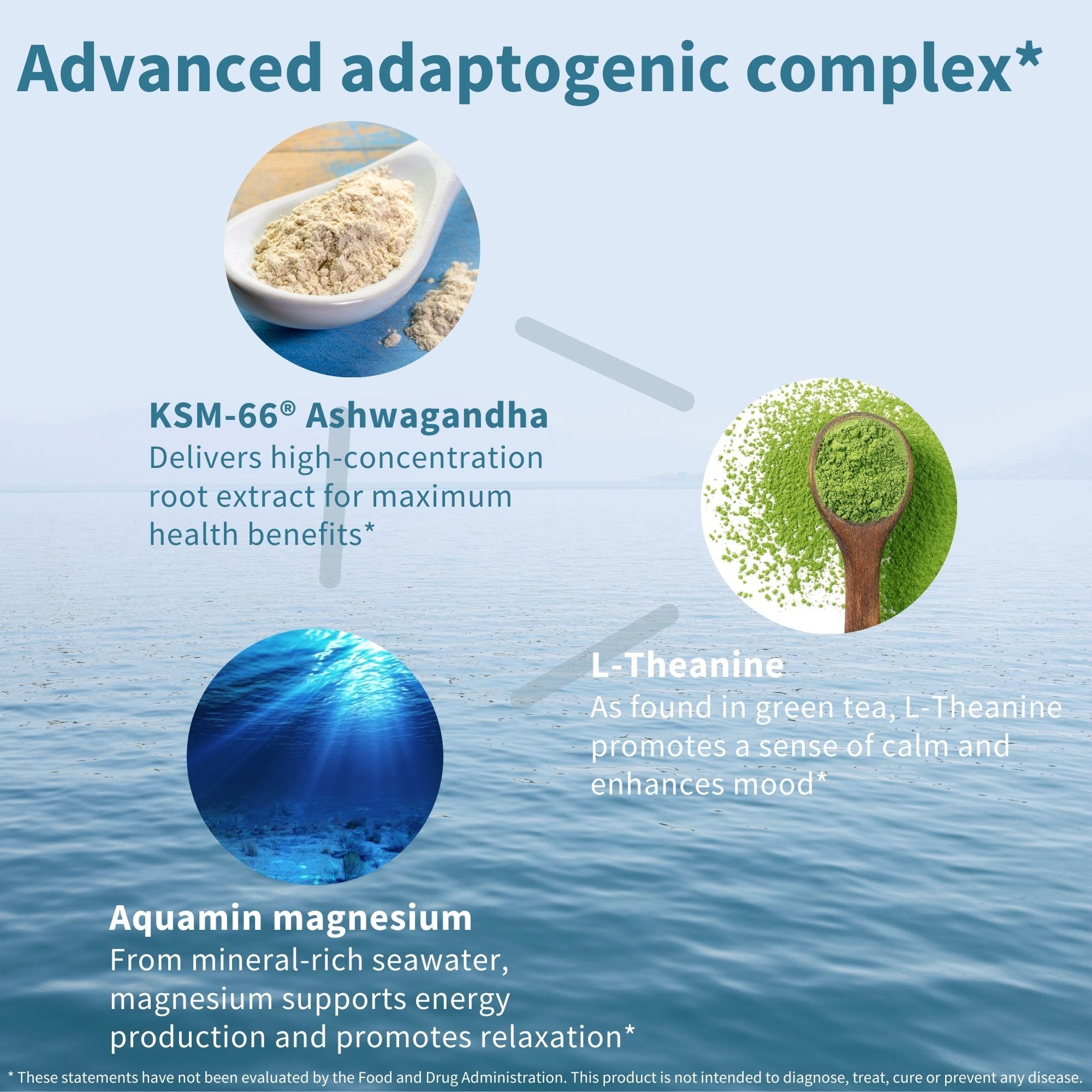 Igennus High Strength Ashwagandha, Magnesium, & L-Theanine Stress Relief Complex, KSM-66 Root Extract Adaptogens, Boosted with Methylfolate, Zinc & Biotin Clean Label, 60 Fast Acting Capsules Igennus Healthcare Nutrition Au supplements