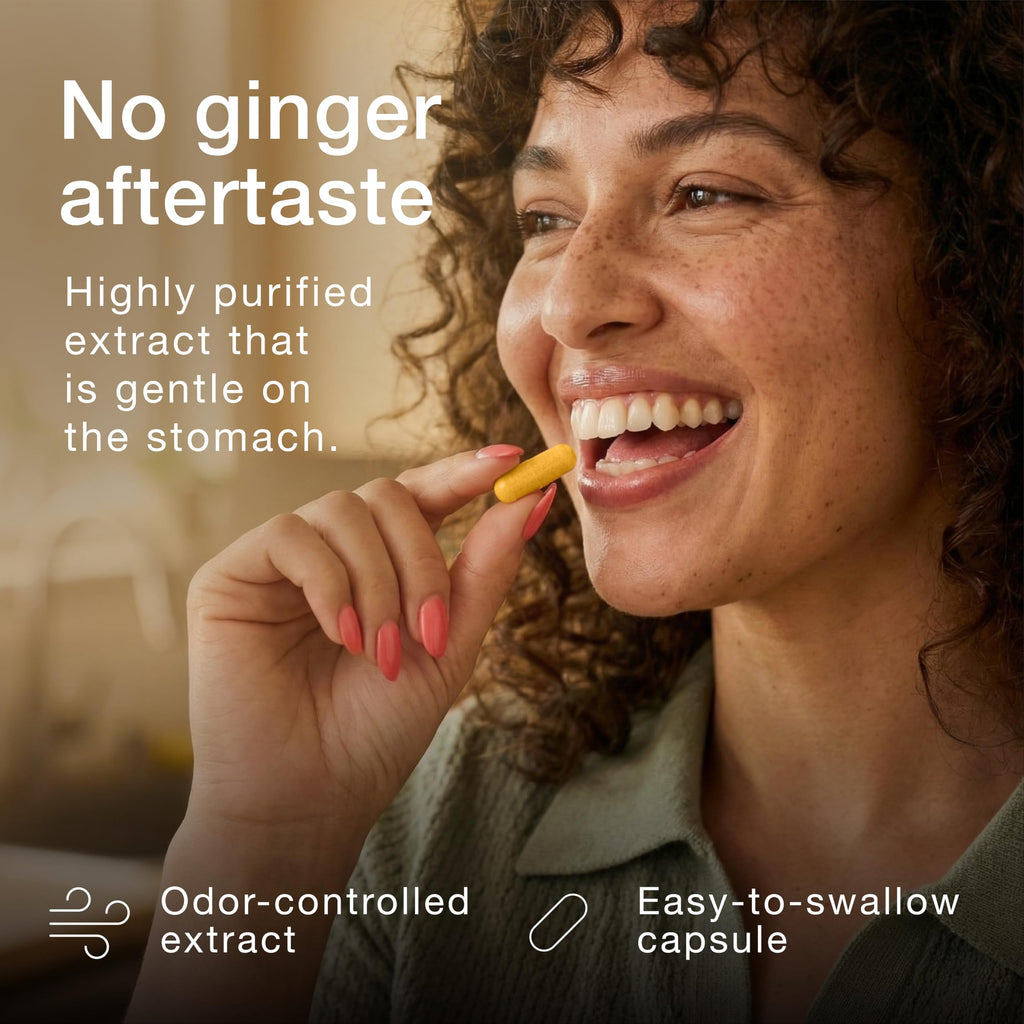 Toniiq Ginger Root Capsules – Ultra High Potency 25:1 Extract with 20% Gingerols – with Curcumin & Black Pepper for Synergy – Lab Tested – 60 Capsules Toniiq Au supplements