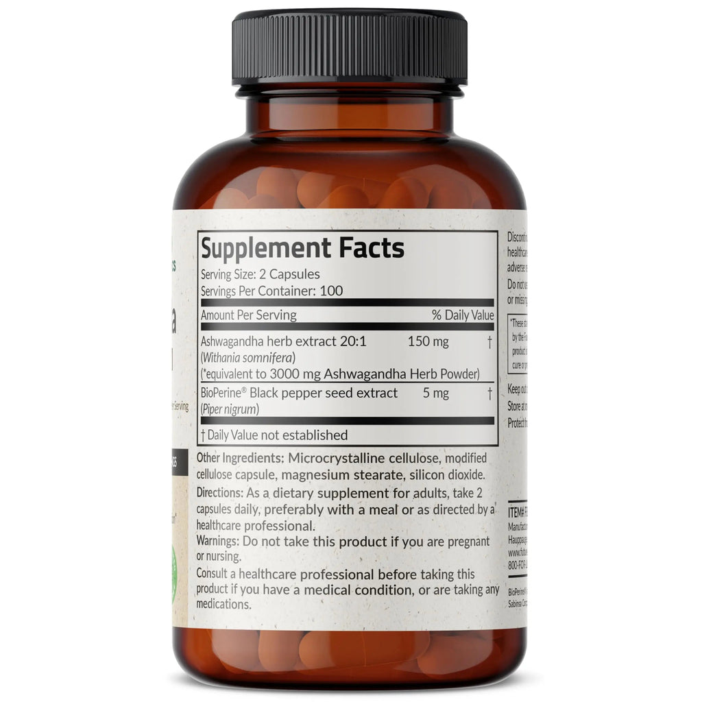 Futurebiotics Ashwagandha Extra Strength Stress & Mood Support with BioPerine Futurebiotics Au supplements