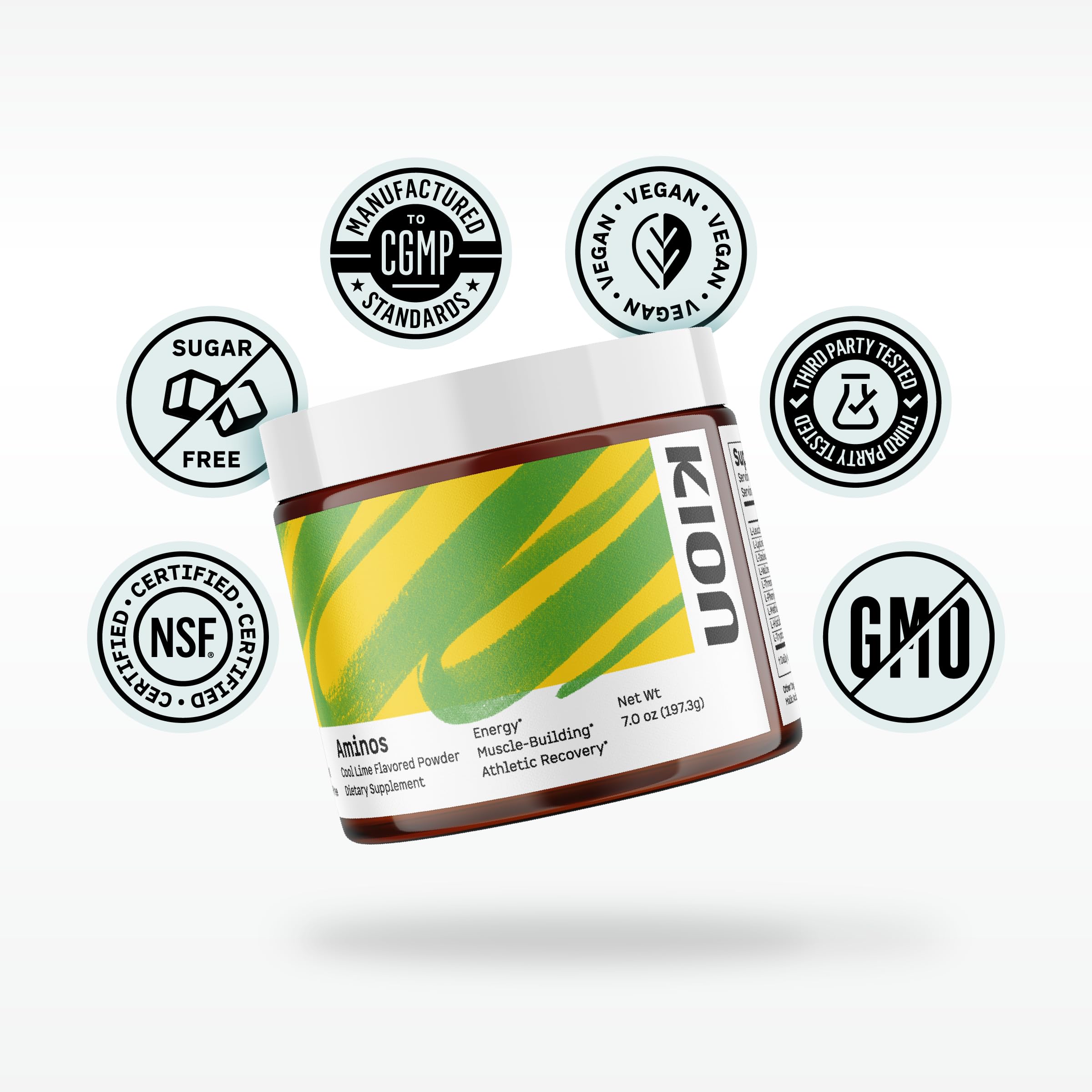 Kion Aminos - Essential Amino Acids Supplement, Essential Amino Acids Powder for Muscle Recovery, BCAA EAA No Caffeine, Amino Acid Powder, Essential Amino Energy - 30 Servings, Mixed Berry