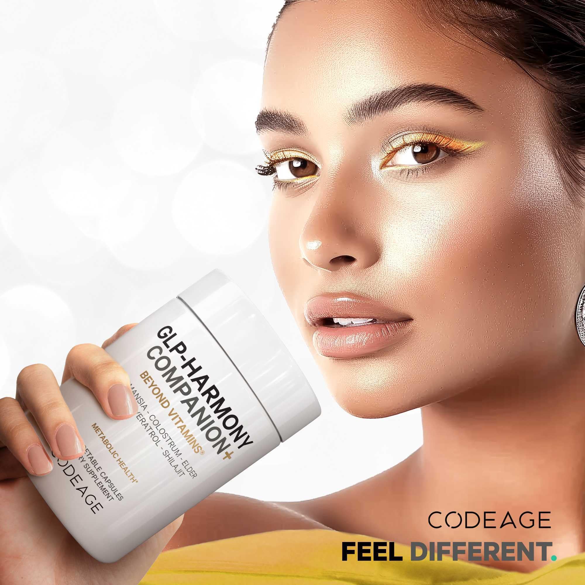 Codeage GLP-Harmony Companion+ Supplement - GLP-1 Agonist Support - Lion's Mane, Pea, Colostrum, Shilajit, Akkermansia, Elder, Citrus Bioflavonoids, Broccoli, Resveratrol - Non-GMO - 60 Capsules Codeage Au supplements