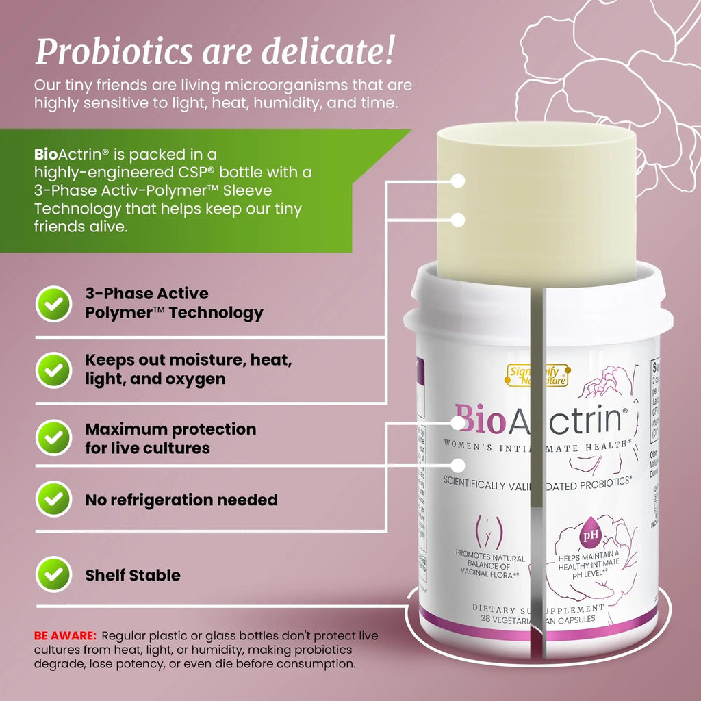 Bioactrin Vaginal Probiotics for Women - Formulated Bacterial Vaginosis Treatment, Yeast Infection SIGNIFY NATURE Au supplements