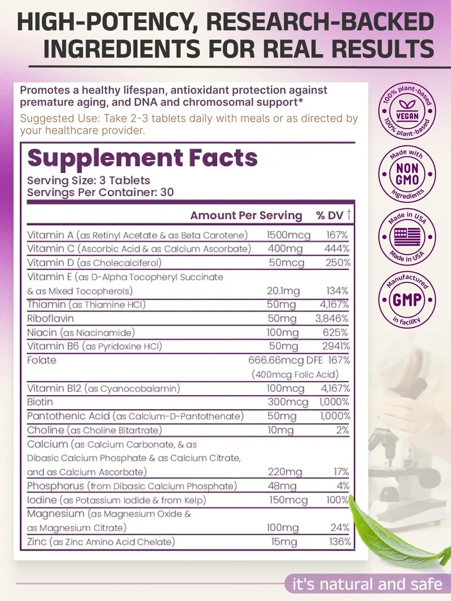 Telovite Daily Multivitamin for Men & Women – Telomere & Cellular Health Support – High Potency Vitamins A, D, E, C, B-Complex Eternity Medicine Rx Au supplements