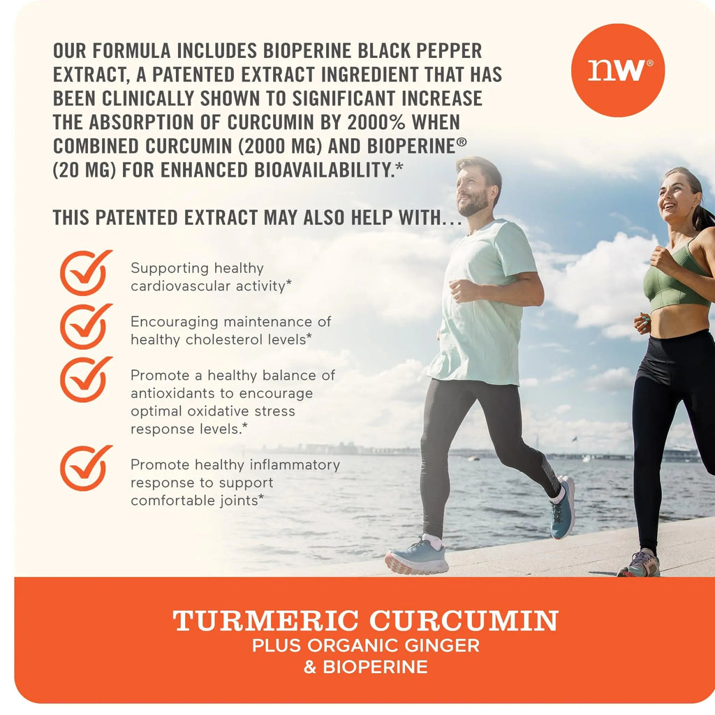 NatureWise Curcumin Turmeric 2250mg | 95% Curcuminoids & BioPerine Black Pepper NatureWise Au supplements