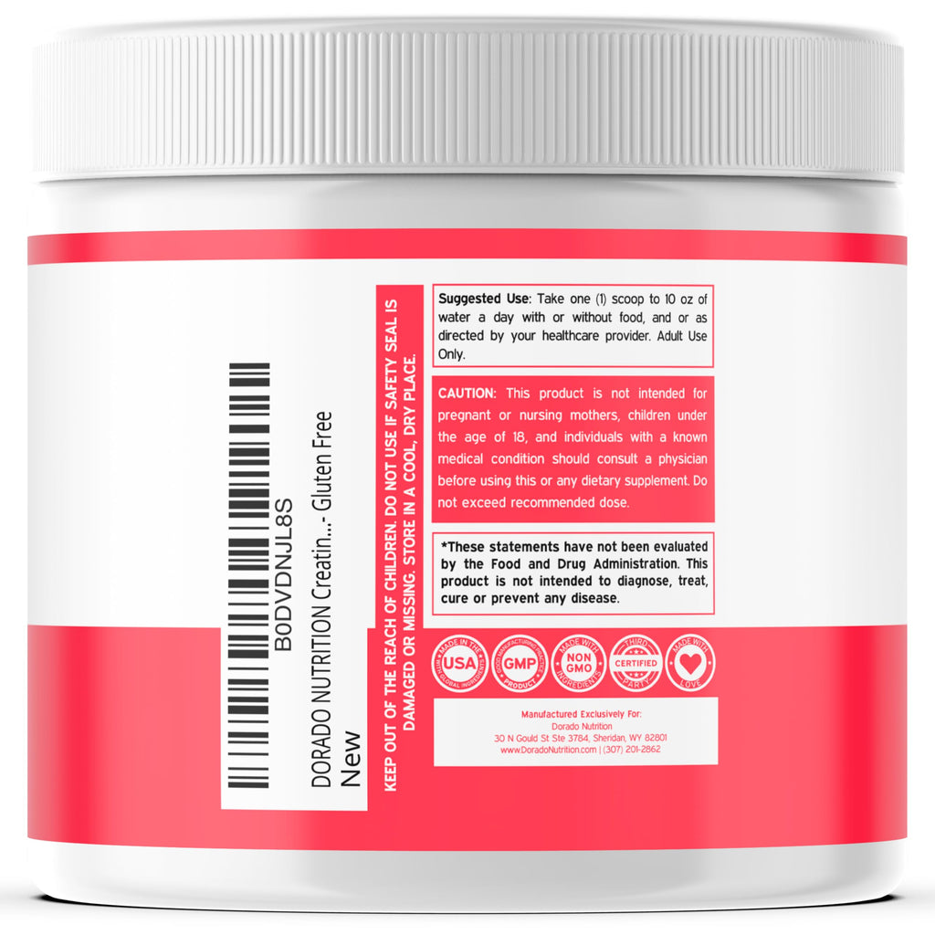 Creatine for Women | Creatine Monohydrate Powder 5G + 5000mg Collagen + 1000mg BCAA 2:1:1 Powder (30 Serving) Support Glutes, Lean Muscles, Recovery, Energy & Stamina Non-GMO, Gluten Free - USA Made DORADO NUTRITION Au supplements