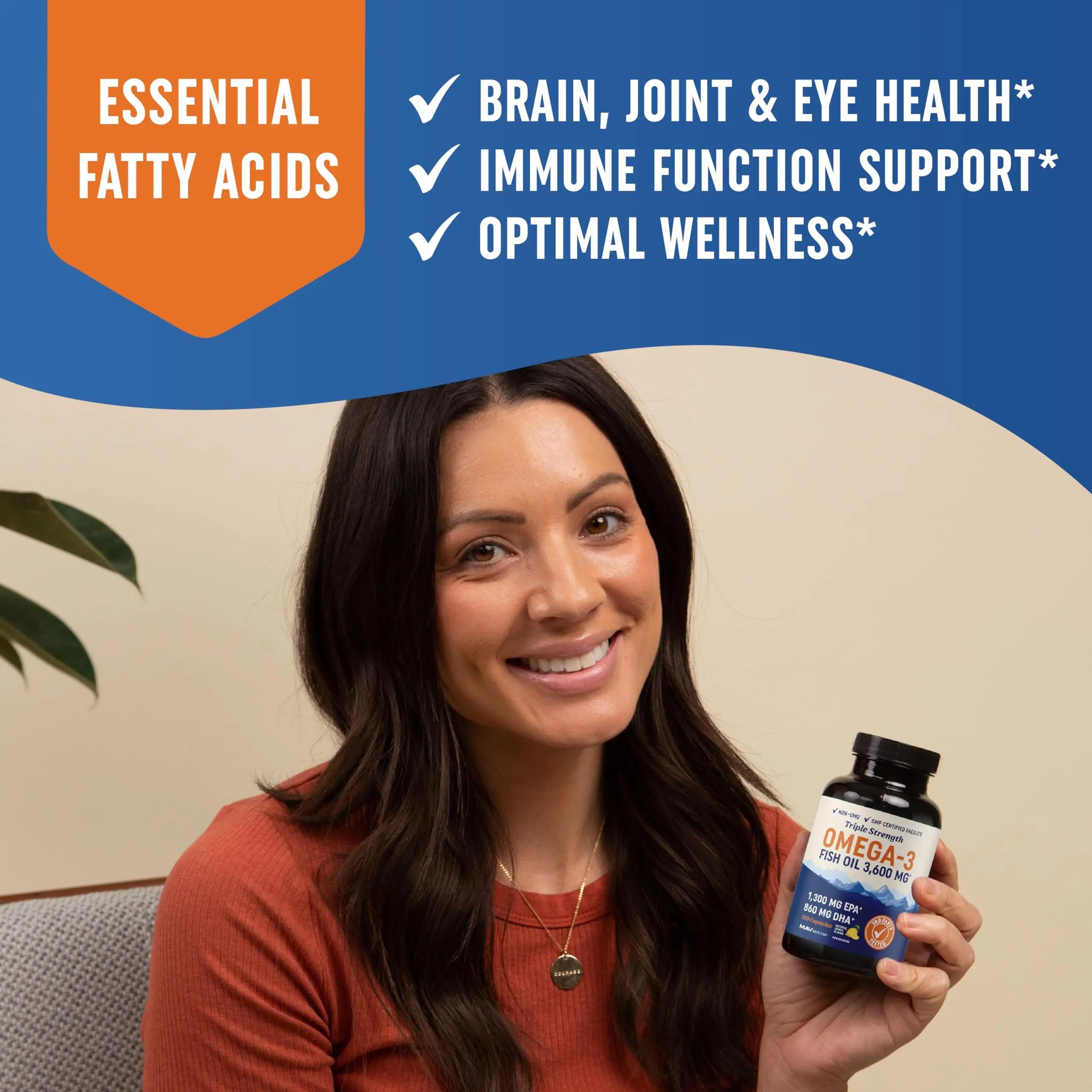 Triple Strength Omega 3 Fish Oil | 3600 mg EPA & DHA | Over 2100mg of Omega 3 Fatty MAV NUTRITION Au supplements