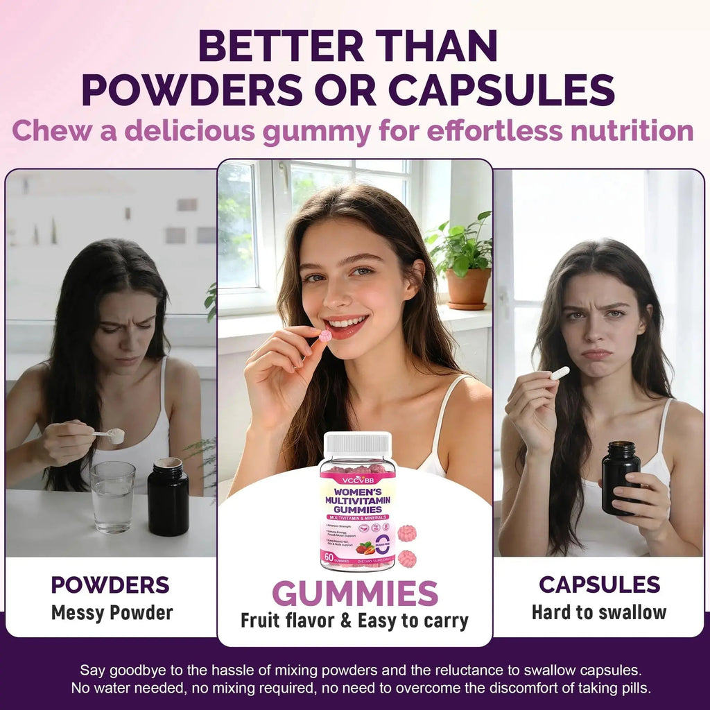 VCCVBB All-in-One Women's Multivitamin Gummies with Complete Vitamin & Mineral Complex, Herbal Blends for Energy, Overall Health VCCVBB Au supplements