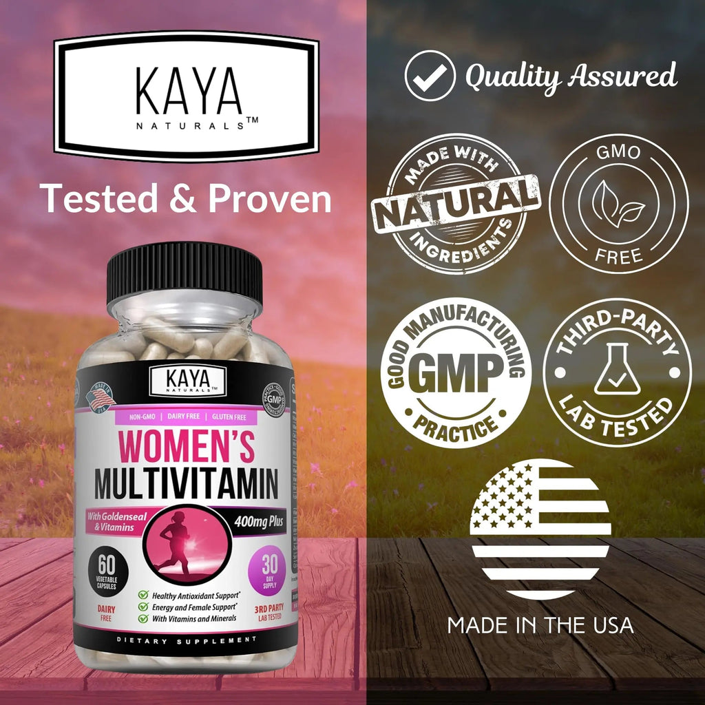 Kaya Naturals Women's Multivitamin, Overall Healthy Antioxidant, and Immune Support, Vitamins A, D, C, E, Biotin Kaya Naturals Au supplements