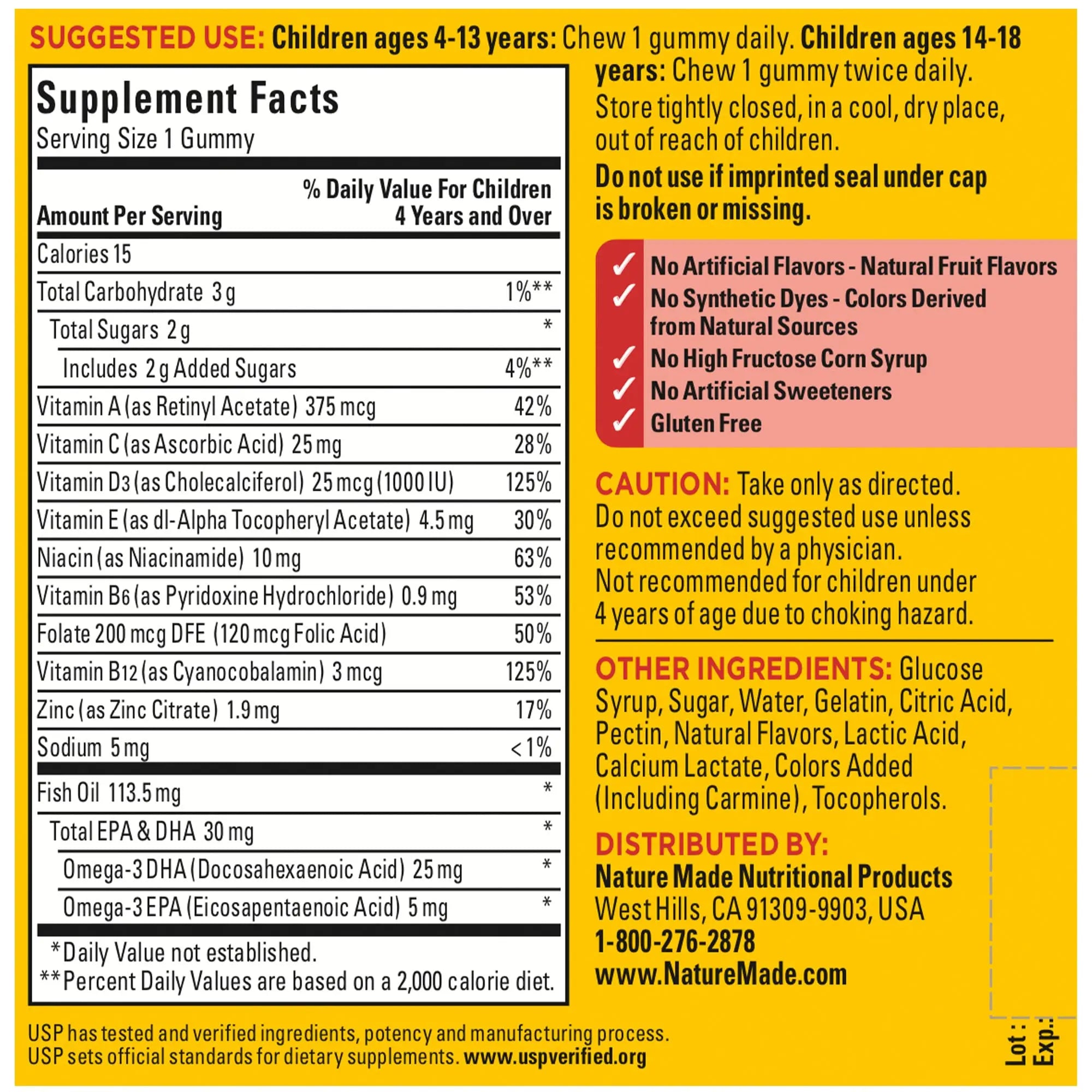 Nature Made Kids First Multivitamin with Omega-3, Kids Gummy Multivitamins with Vitamins and Minerals for Nutritional Support, 70 Gummies Nature Made Au supplements