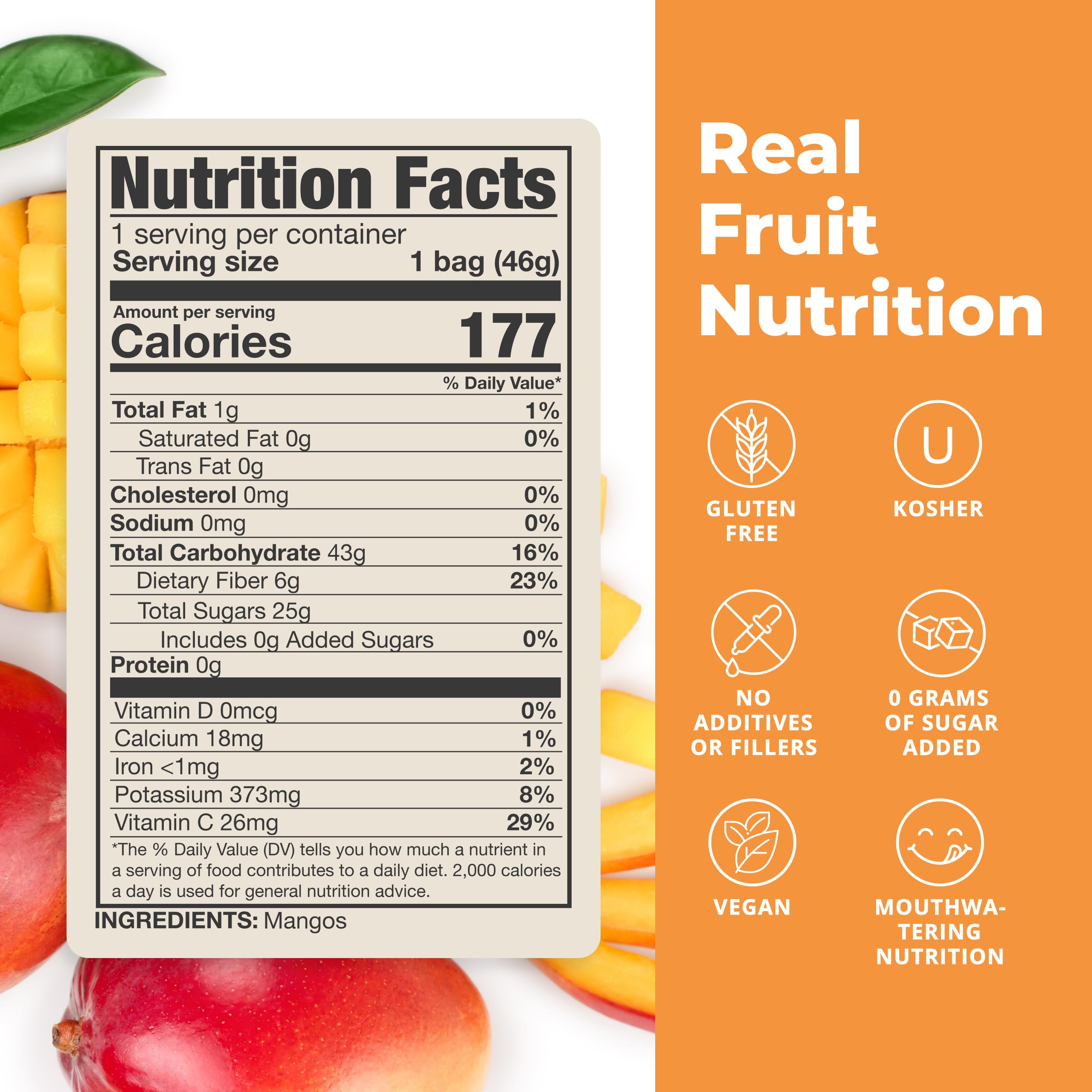 Balance of Nature Freeze-Dried Mangos (5 Pack) – 100% Real Fruit, Crunchy Mango Slices, Healthy Snack, Mouthwatering Nutrition, Gluten-Free, Vegan, No Sugar Added, Five 1.6 oz Bags Balance of Nature Au supplements