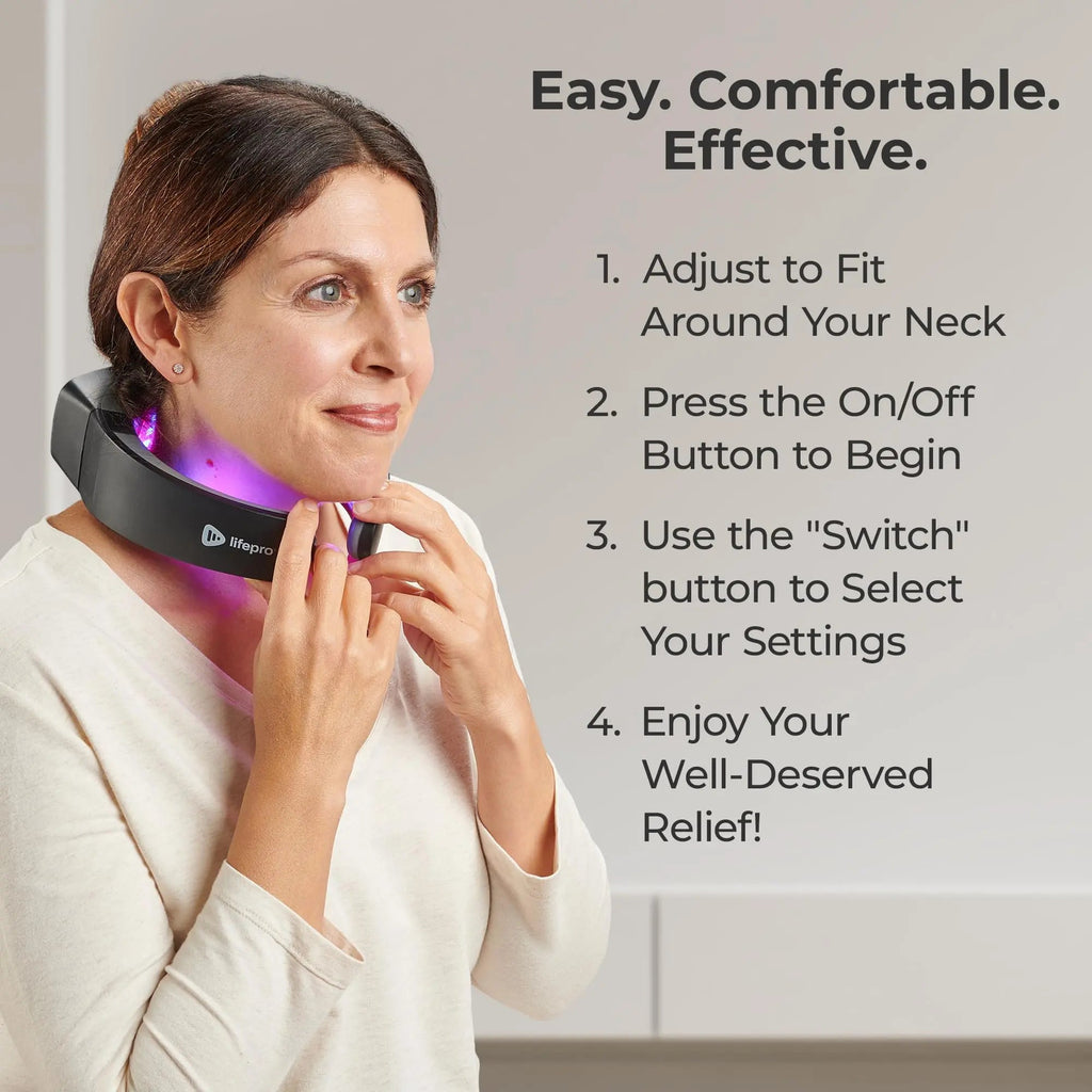 Lifepro Red Light Therapy for Neck - Compact & Rechargeable Red Light Therapy Device- On-The-Go LifePro Au supplements