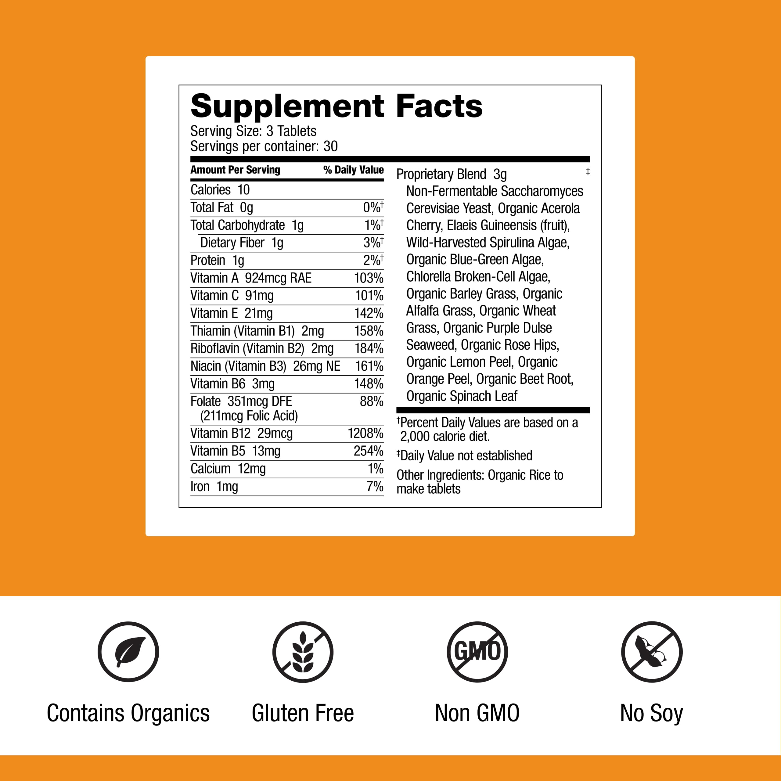 Dr. Schulze's SuperFood 100 - Everyday Superfood Supplement to Support Overall Wellness - Mutivitamin Support for Cellular Nutrition & Energy - Clean Ingredients - Gluten-Free & Dairy-Free - 90 Count Dr. Schulze's Au supplements