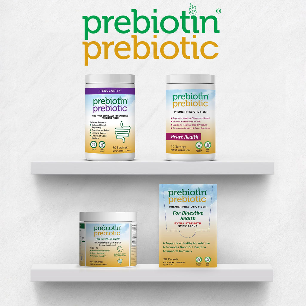 Prebiotin Prebiotic Fiber Supplement Powder  8.68 oz  Supports Digestive Health  High Fiber, Boosts Probiotics, Reduces Hunger  All-Natural, Gluten-Free