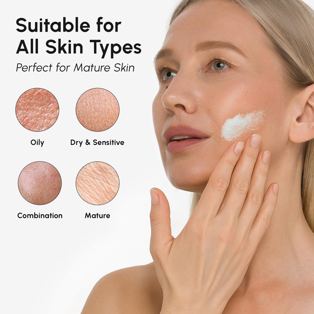 MAREE Face Exfoliator – Microdermabrasion Facial Scrub & Exfoliating Face Wash for Women – Collagen & Glycolic Acid – Gentle Scrub and Exfoliant