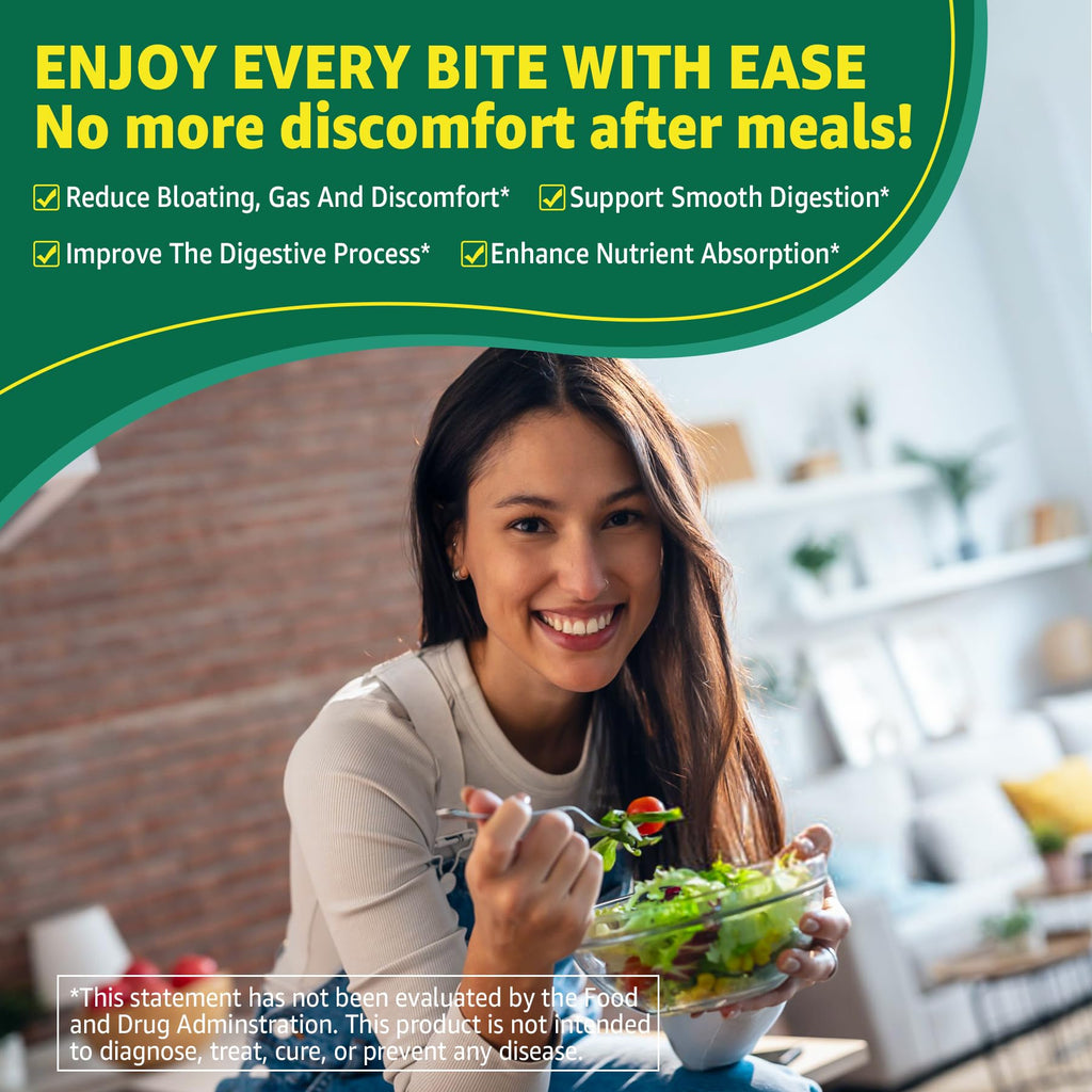 Digestive Enzymes Gummies for Women & Men, Multi-Enzymes with 90Billion CFU Probiotics and Prebiotics & Postbiotic, Vegetable & Fruit Fiber Blend, Super Enzymes for Digestive & Gut Health,Immune,60Cts EnvyCure Au supplements