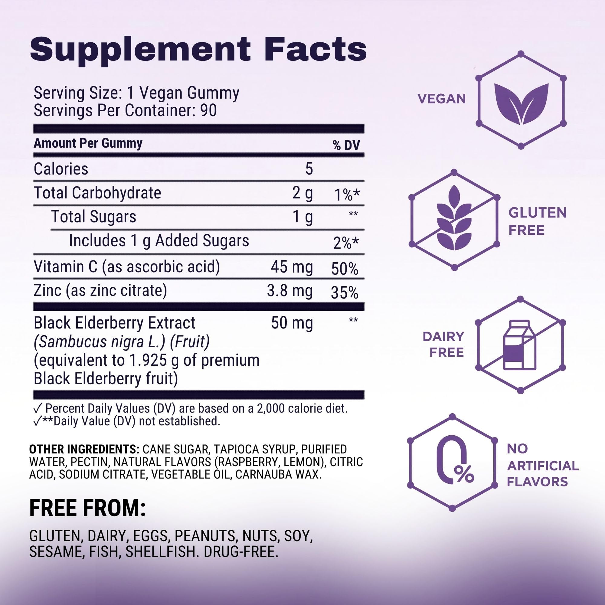Sambucol Elderberry Gummies - Immune Support Supplement for Adults & Kids with Vitamin C & Zinc, Sambucol Elderberry