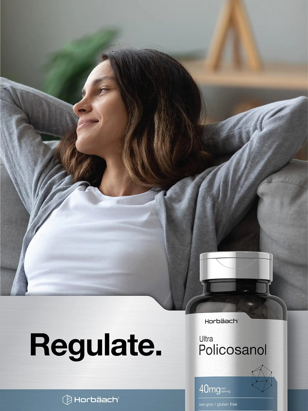 Policosanol 40mg | 200 Capsules | Non-GMO and Gluten Free | by Horbaach Horbäach Au supplements