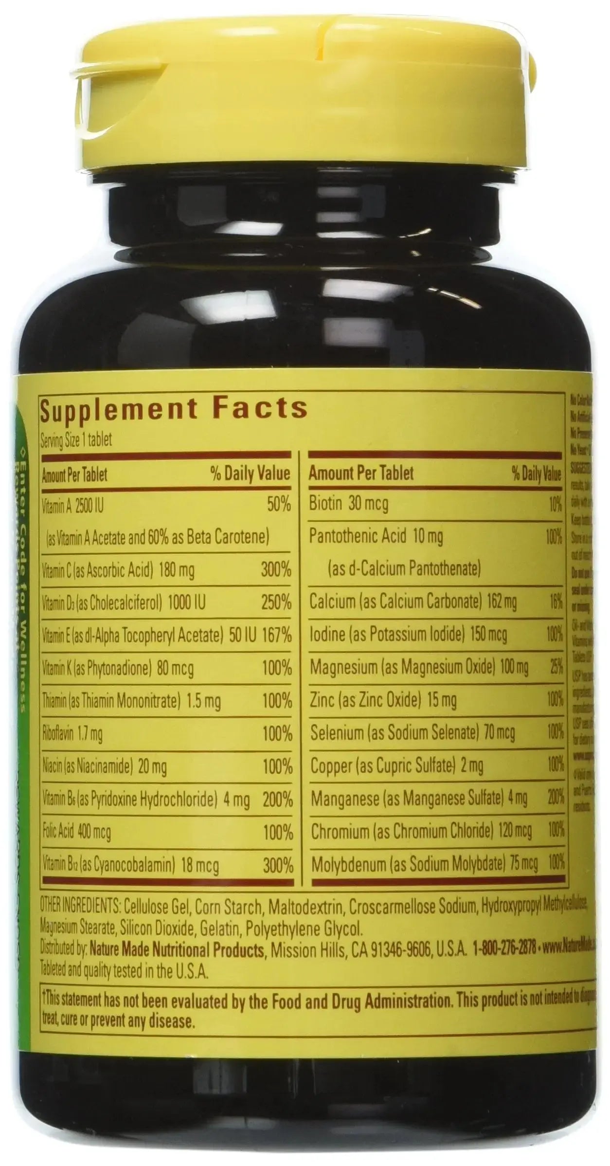 Nature Made Multivitamin For Him, Men's Multivitamin for Daily Nutritional Support, 90 Tablets (Pack of 3) Nature Made Au supplements