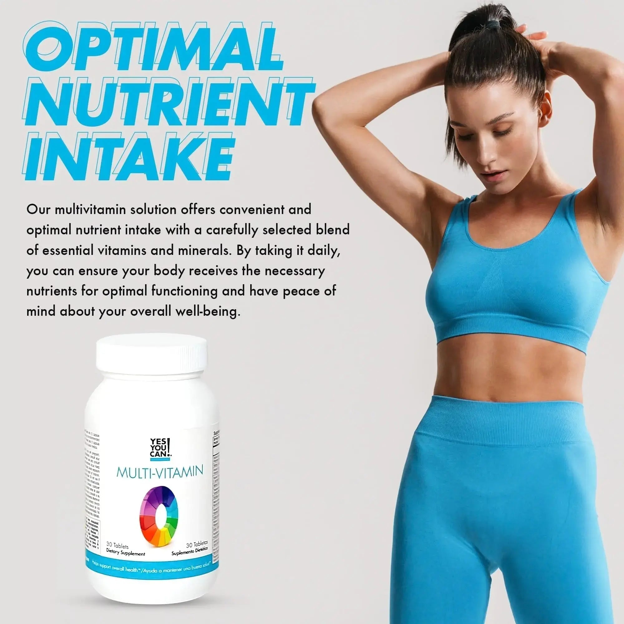 Yes You Can! Daily Multivitamins for Men and Women - Helps Assist Overall Health & Well-Being, Contains Antioxidants Yes You Can! Au supplements
