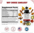 Blood Sugar Support Complex Supplement | Supports Healthy Blood Sugar Levels Already Within Normal Range | With Berberine, Cinnamon, Chromium, Turmeric