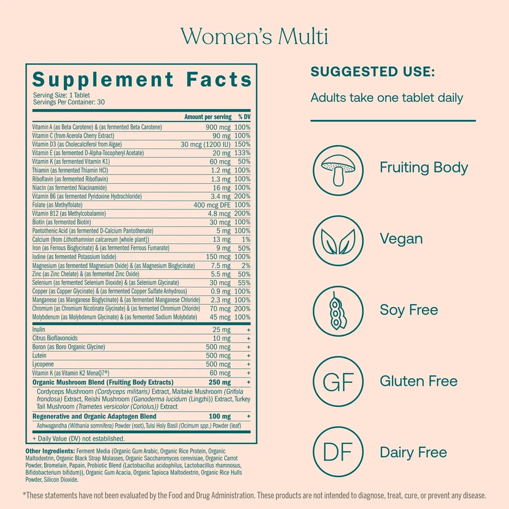 True Grace One Daily Men’s Multivitamin (30 Vegan Tablets) + One Daily Women’s Multivitamin (30 Vegan Tablets) - Non-GMO & Gluten Free - 30-Day Supply of Each True Grace Au supplements
