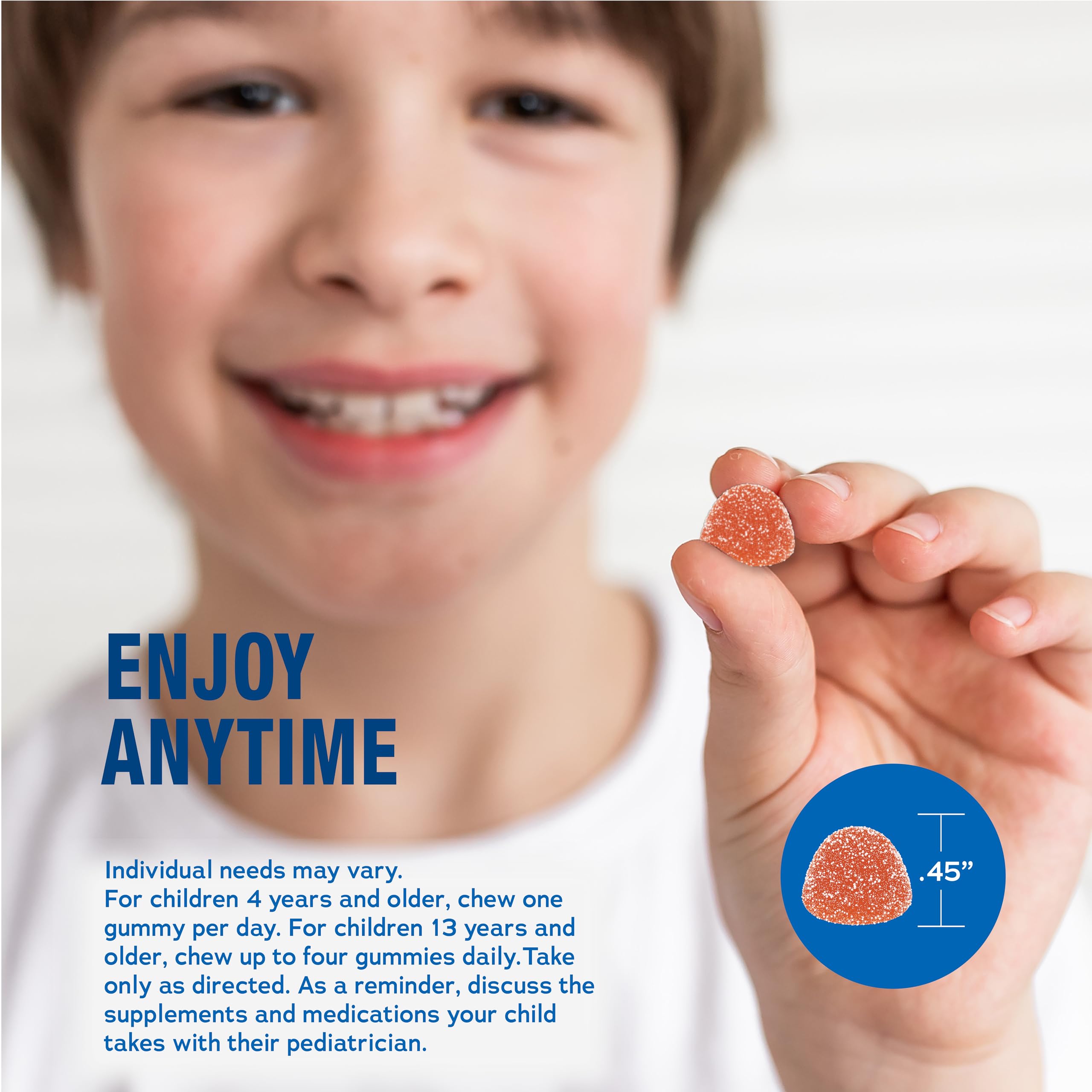 Natural Vitality Calm, Magnesium Citrate Kids Supplement, Stress Relief Gummies, Supports a Healthy Response to Stress