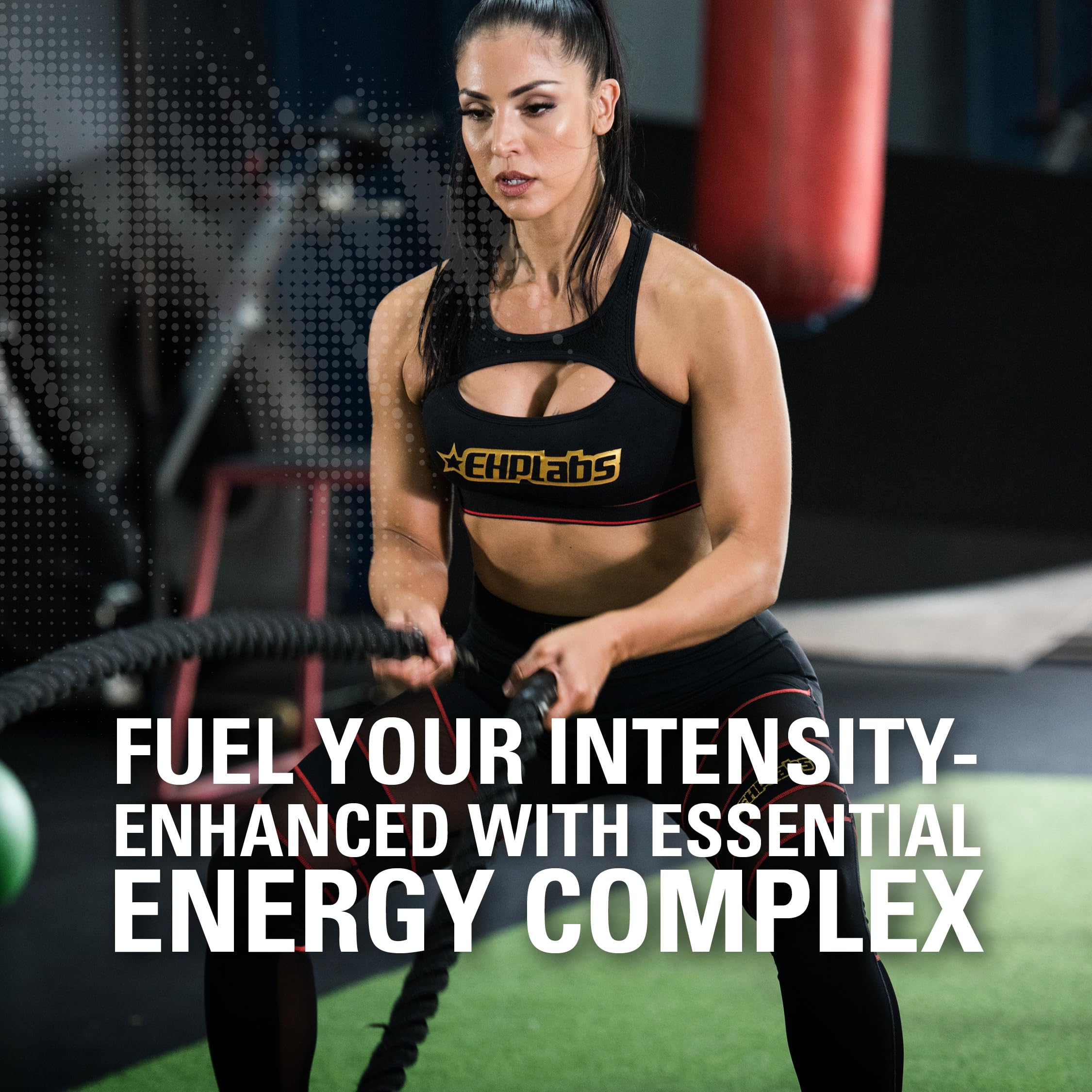 EHP Labs OxyShred Hardcore Super Dosed Pre Workout Powder - Preworkout Powder with L Glutamine & Acetyl L Carnitine, Energy Boost Drink - 275mg of Caffeine
