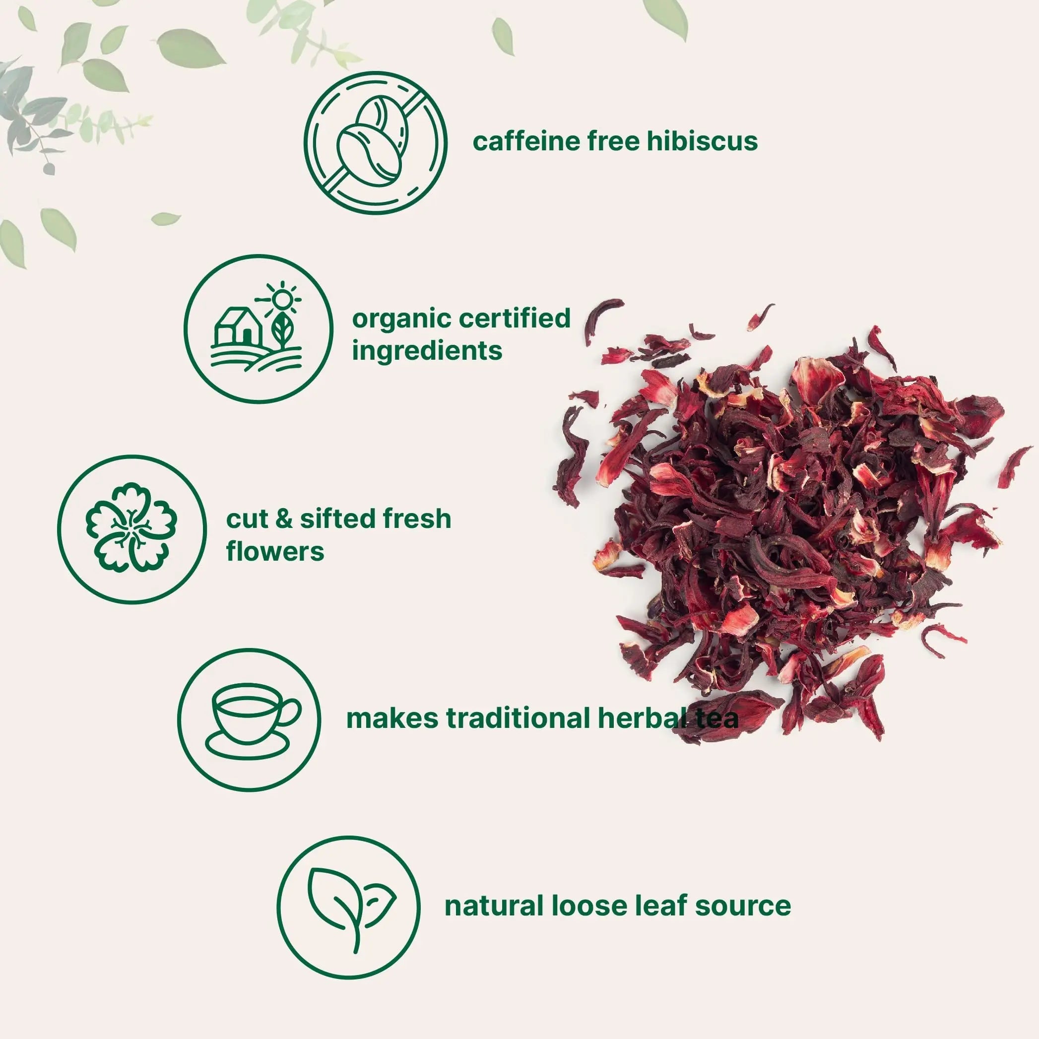 Organic Hibiscus Flowers, 2lbs | Flor de Jamaica, Loose Leaf Flower Source Micro Ingredients Au supplements