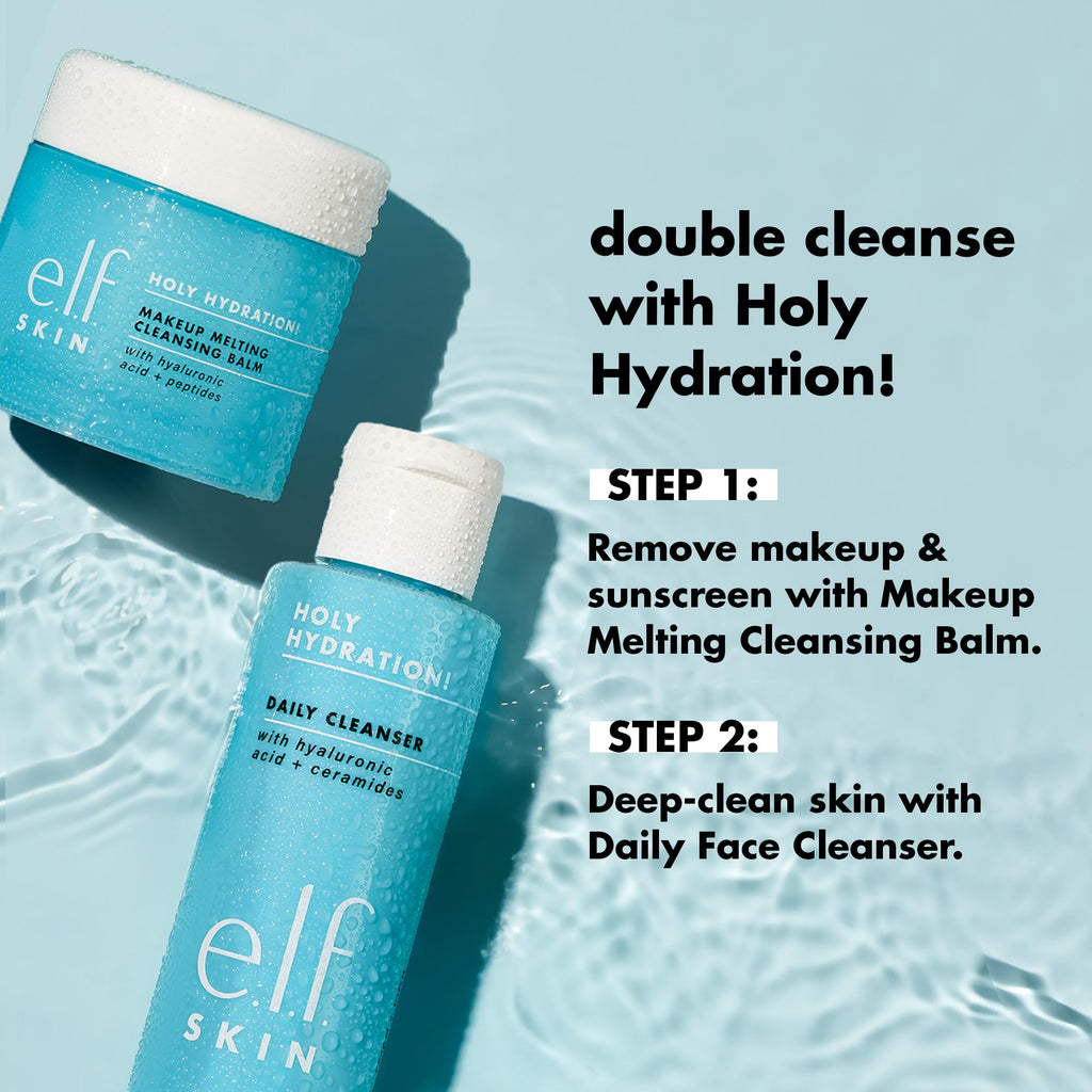e.l.f. SKIN Holy Hydration! Daily Cleanser, Face Cleanser For Washing Away Excess Oil, Impurities & Makeup