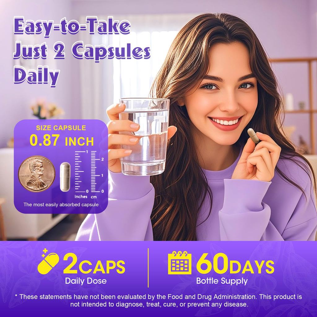 Alliwise Cortisol Supplements for Women & Men - Adrenal Support with Ashwagandha, L-Theanine & Holy Basil for Stress Relief, Mood & Steady Focus - Hormone Balance - 120 Vegan Capsules Alliwise Au supplements