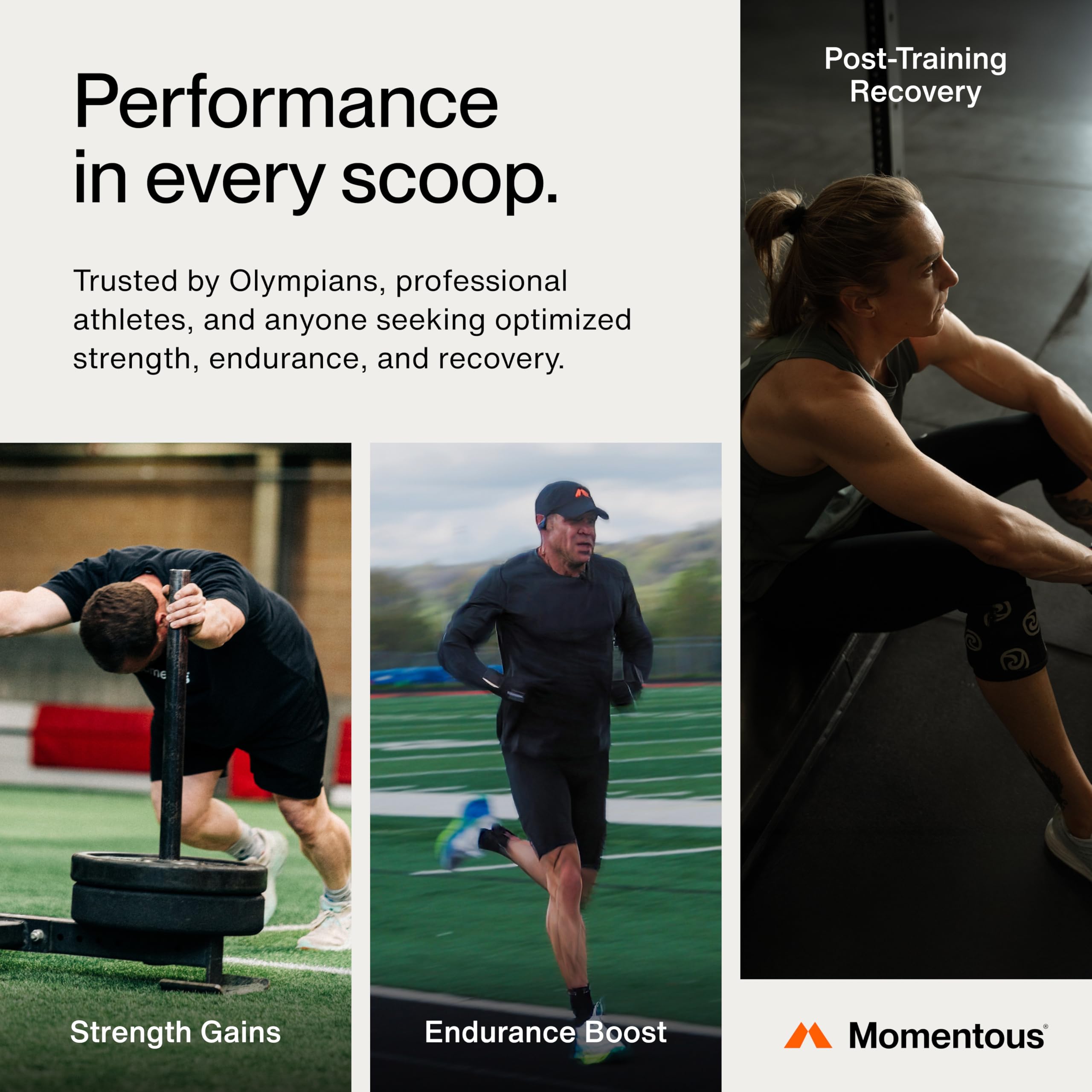 Momentous Creatine Monohydrate Powder - Creatine Powder - Supports Strength, Lean Muscle, & Recovery for Men & Women
