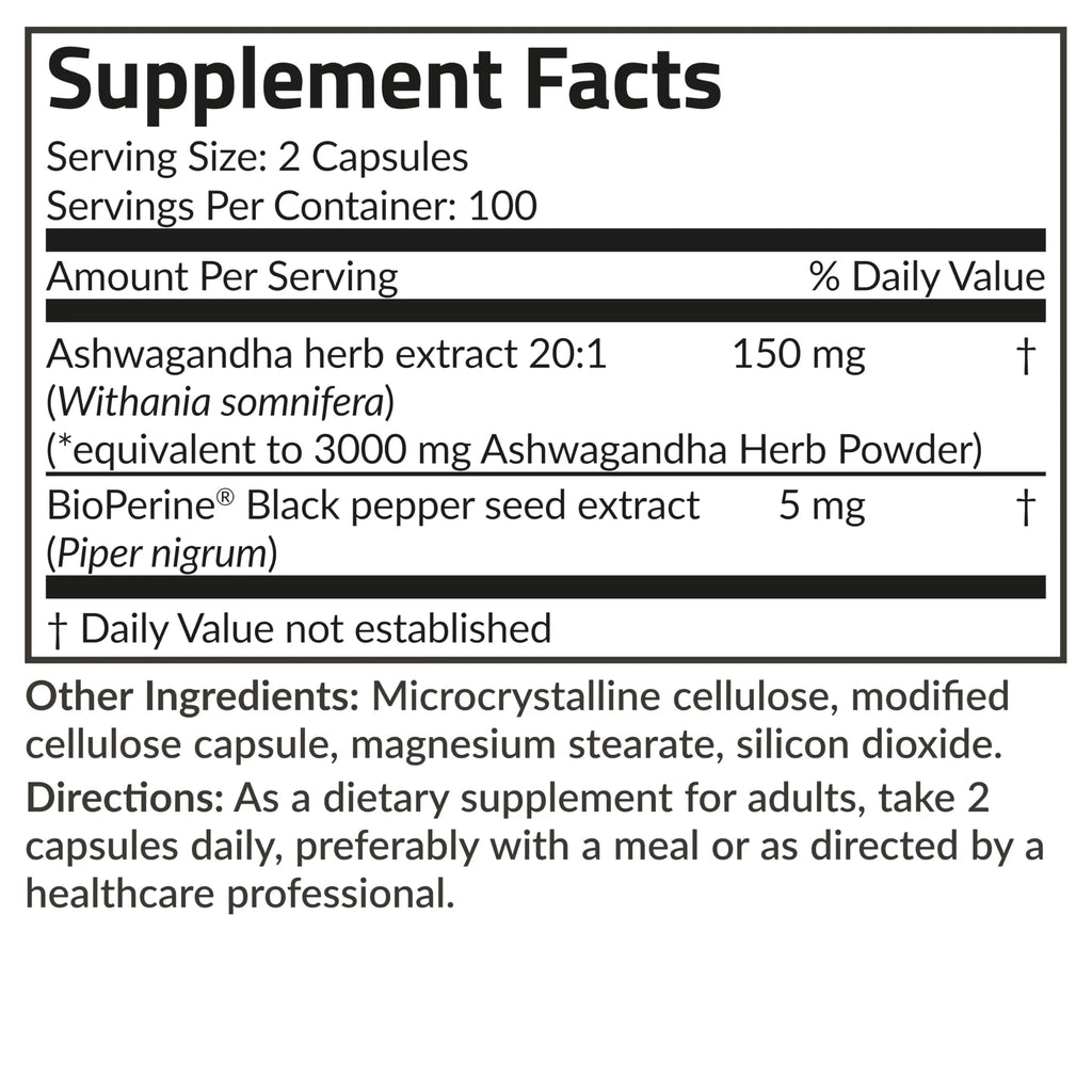 Futurebiotics Ashwagandha Extra Strength Stress & Mood Support with BioPerine Futurebiotics Au supplements
