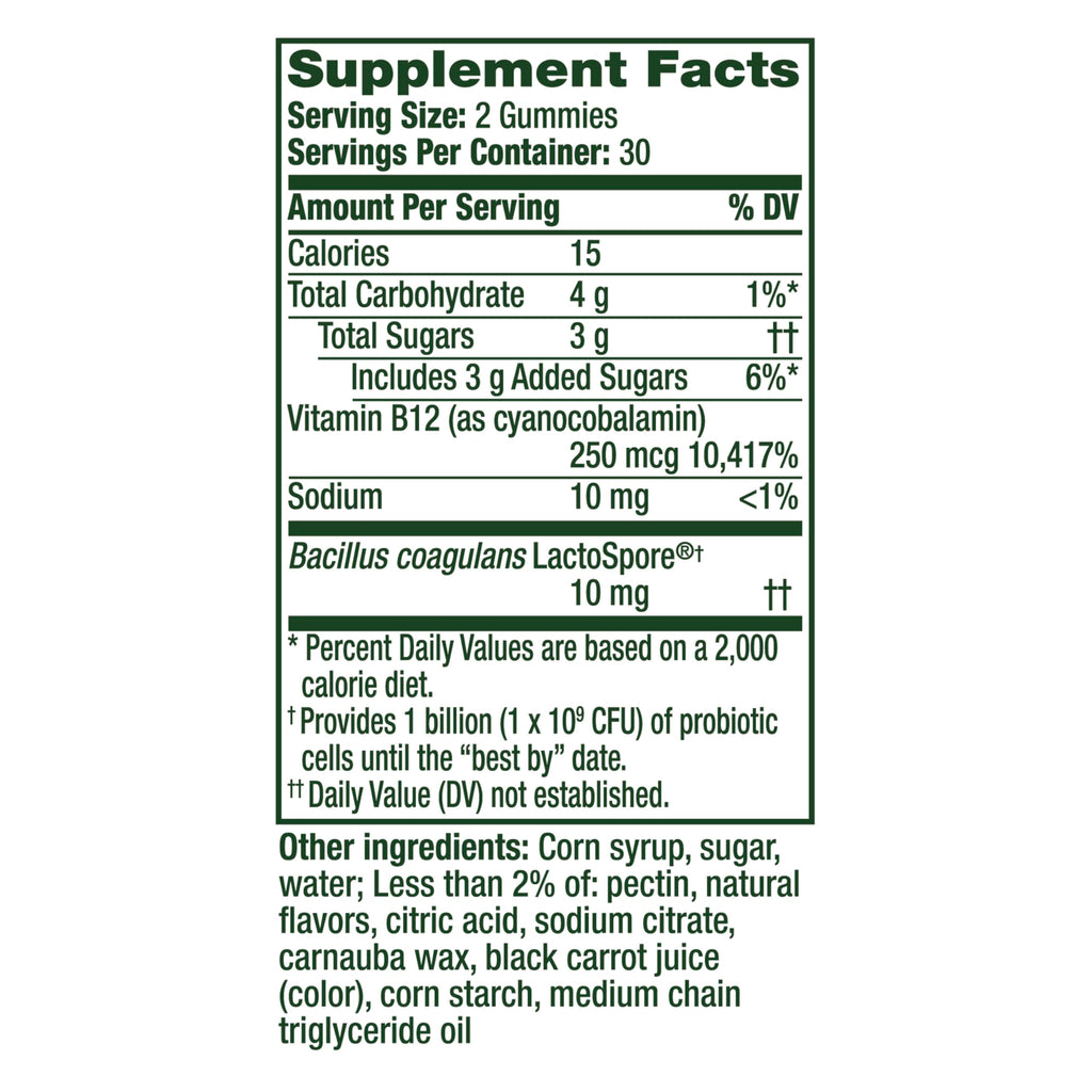 Align Probiotic, Bloating Relief + Food Digestion, Probiotics for Women and Men, Probiotic Helps Soothe Occasional Bloating*, With Vitamin B12 to Help Break Down Food into Cellular Energy*,60 Gummies Align Au supplements