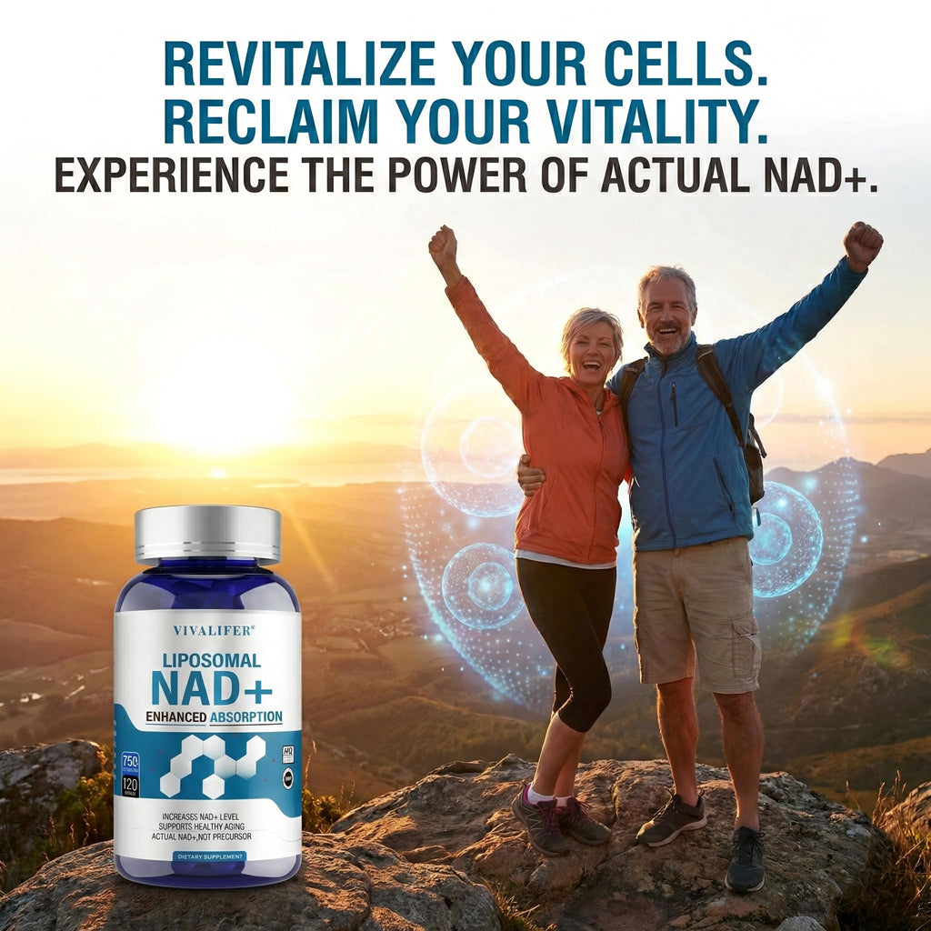 Liposomal NAD+ Supplement 750mg - 120 Capsules NMN Alternative Superior Absorption & Bioavailability -True Nicotinamide Adenine Dinucleotide for Cellular Energy, DNA Repair Support & Healthy Aging DQQI Au supplements