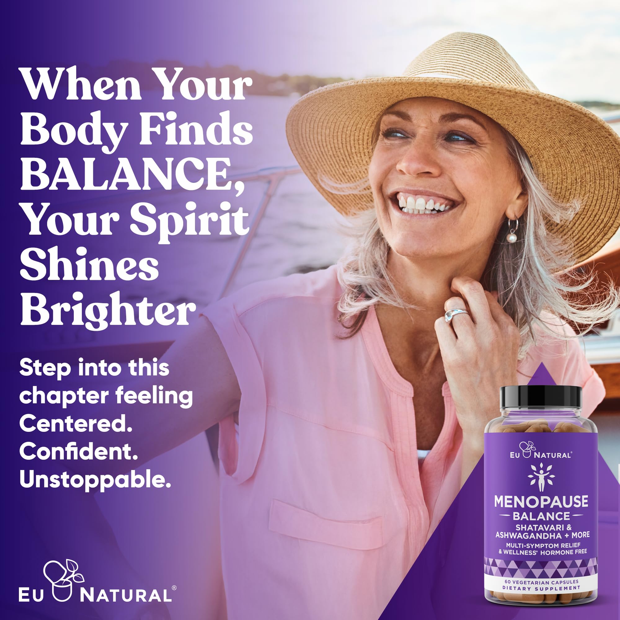 Premium Menopause Supplement for Women – Menopause Balance with Shatavari, Ashwagandha, L-Theanine & Holy Basil – Holistic Multi-Symptom Menopause Support & Hot Flash Relief – 60 Vegetarian Capsules Eu Natural Au supplements