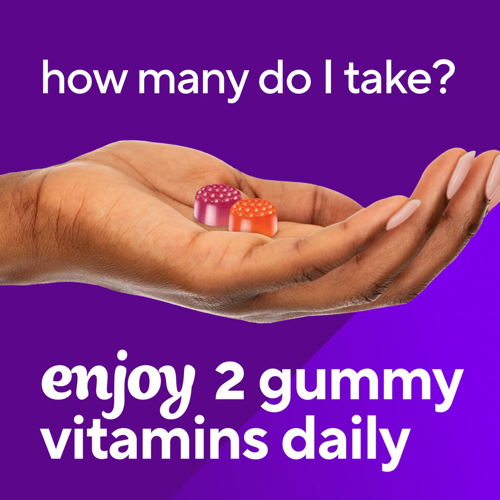 vitafusion Vitamin D3 Gummies, Bone and Immune Support, Peach, Blackberry, Strawberry Flavored