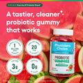 Physician's CHOICE Probiotic Gummies with Vitamin D & Prebiotic Fiber - Sugar Free - 1B CFUs of Clinically Studied Probiotic - Supports Immune & Gut Health