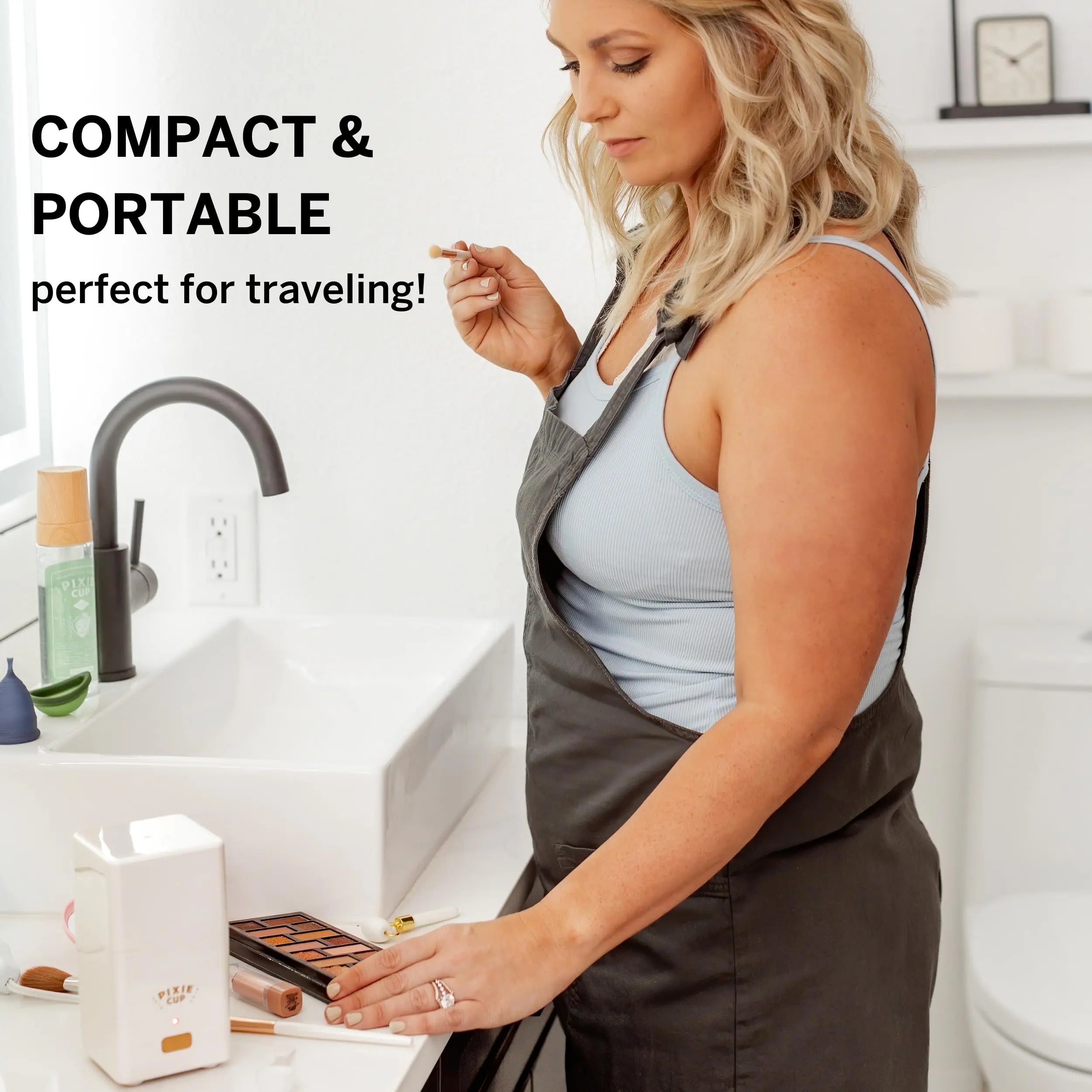 Pixie Menstrual Cup Sterilizer Cleaner Machine - The Only Hinged Lid Steamer & Drying Stand Pixie Cup Au supplements